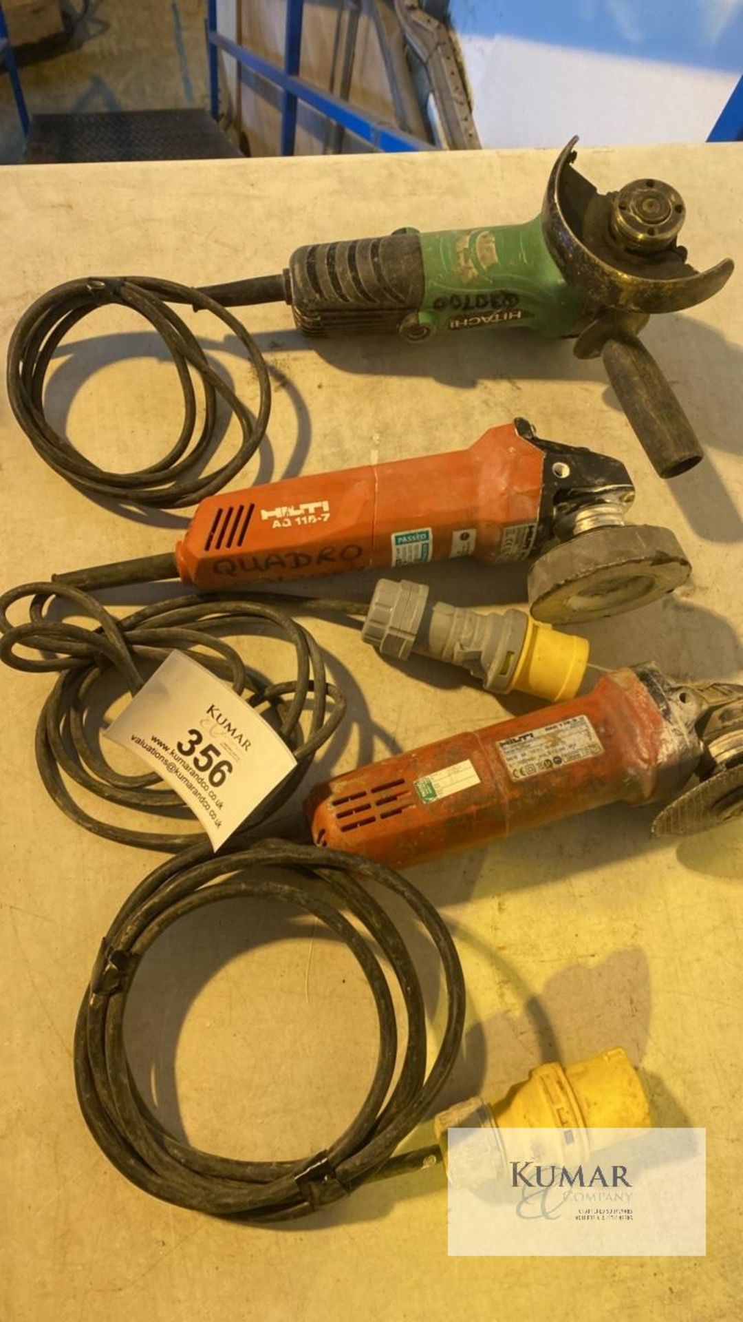 3: Various 110 Volt Angle Grinders - Image 10 of 10