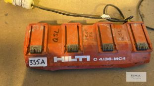 Hilti C4/36-MC4 Multi Bay 110 Volt Battery Charger, Serial No.120390005 (2019)