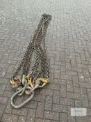 1: 4 leg. 6 metre. 11.2 tonne lifting chains