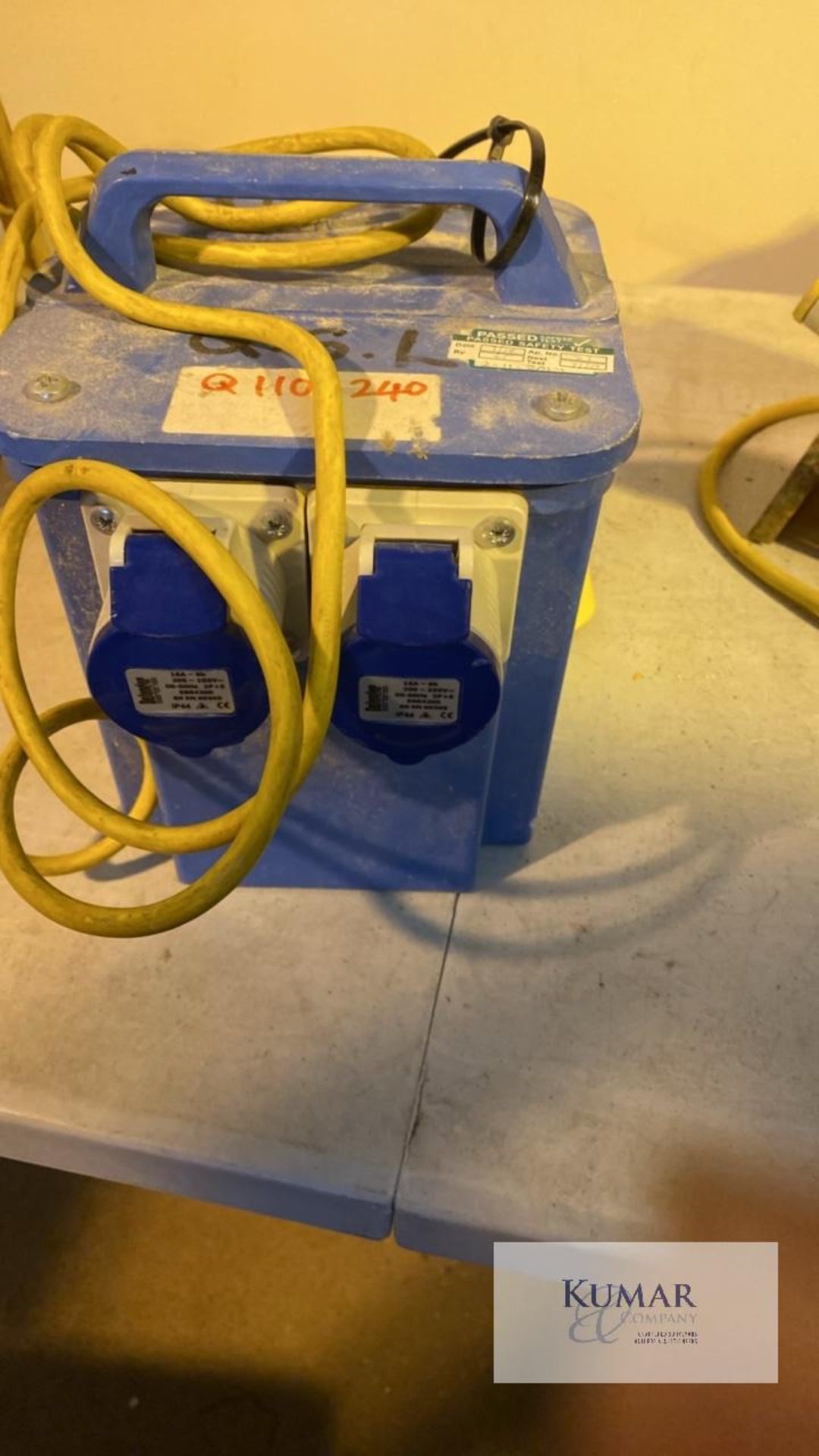 Plant Sales 110 Volt Site Transformer 1.6KVA Rated Output & Blakey 4 Four Distribution Cubicle - Image 5 of 7