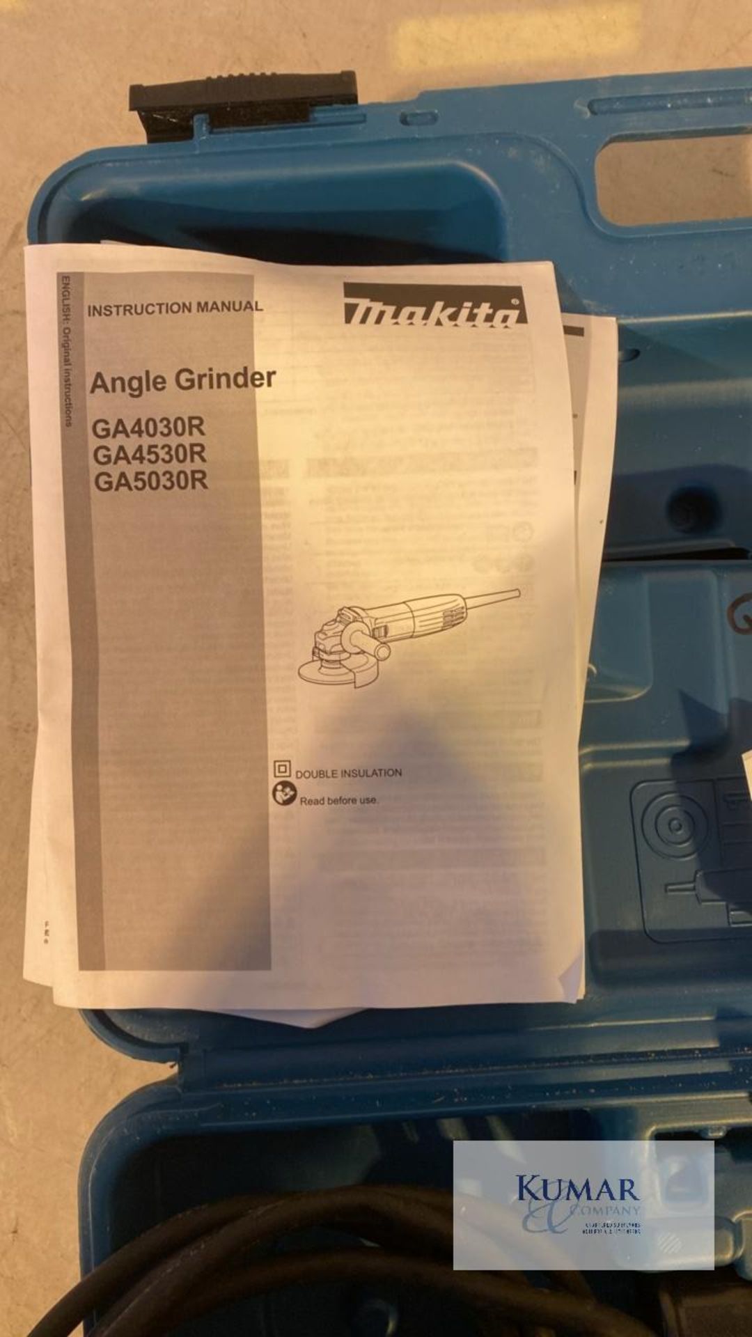 Makita GA4530R 110 Volt Angle Grinder with Carry Case - Bild 2 aus 5