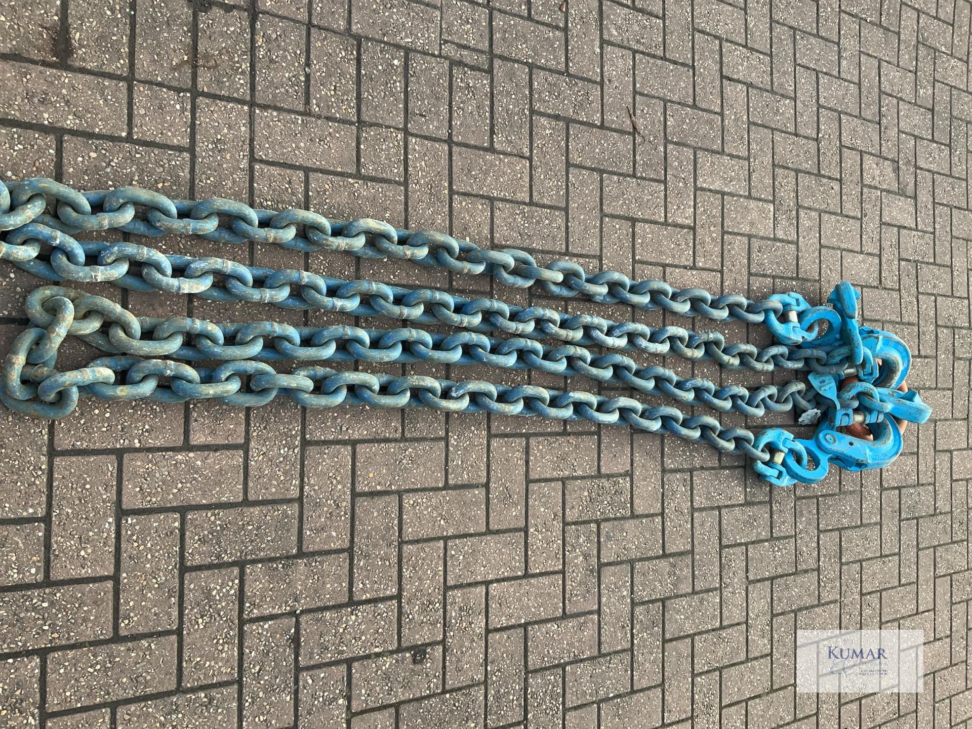 2 leg 26.5 tonne 22mm diameter lifting chain - Image 3 of 6