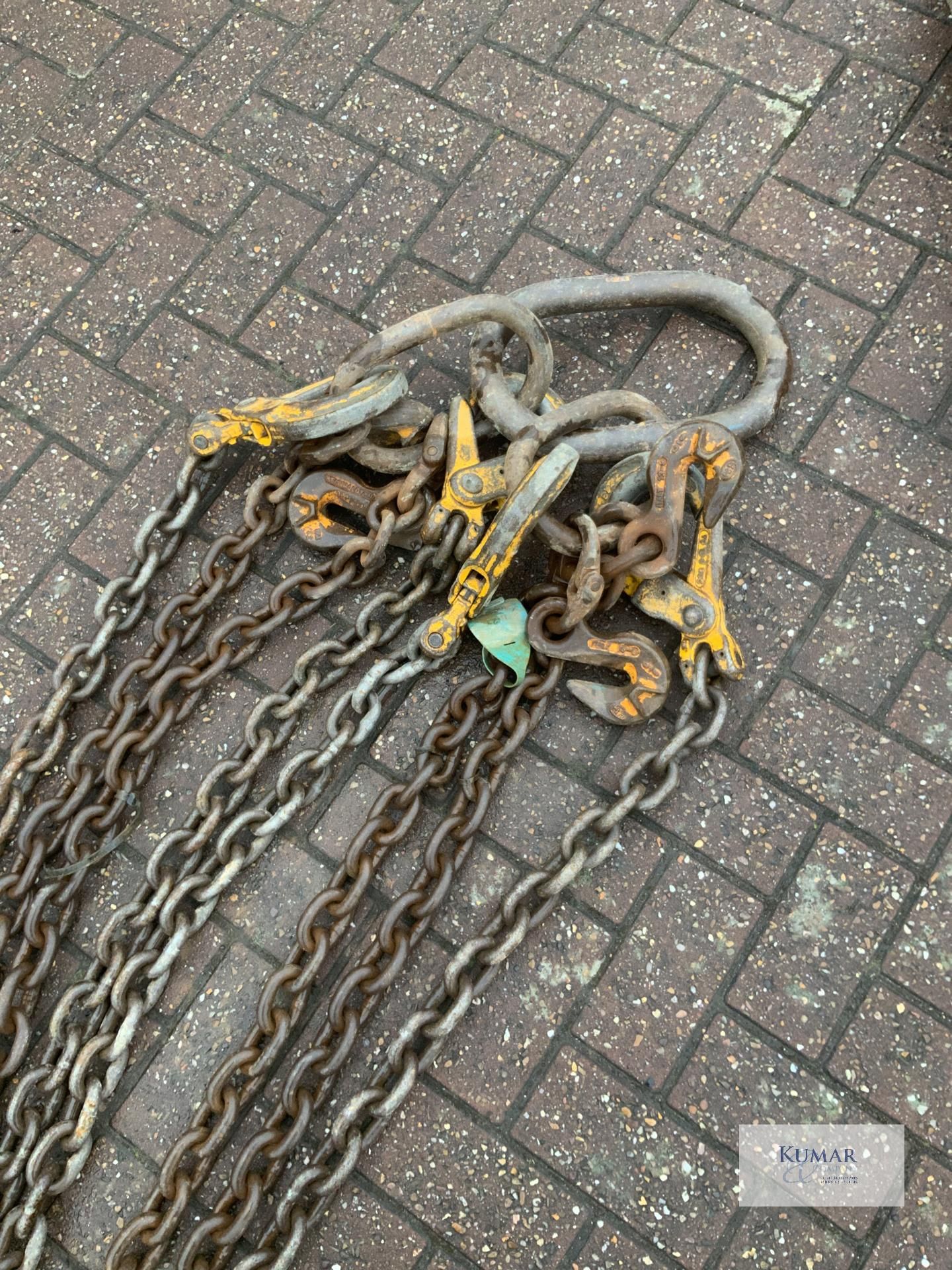 1: 4 leg. 6 metre. 11.2 tonne lifting chains - Image 4 of 4