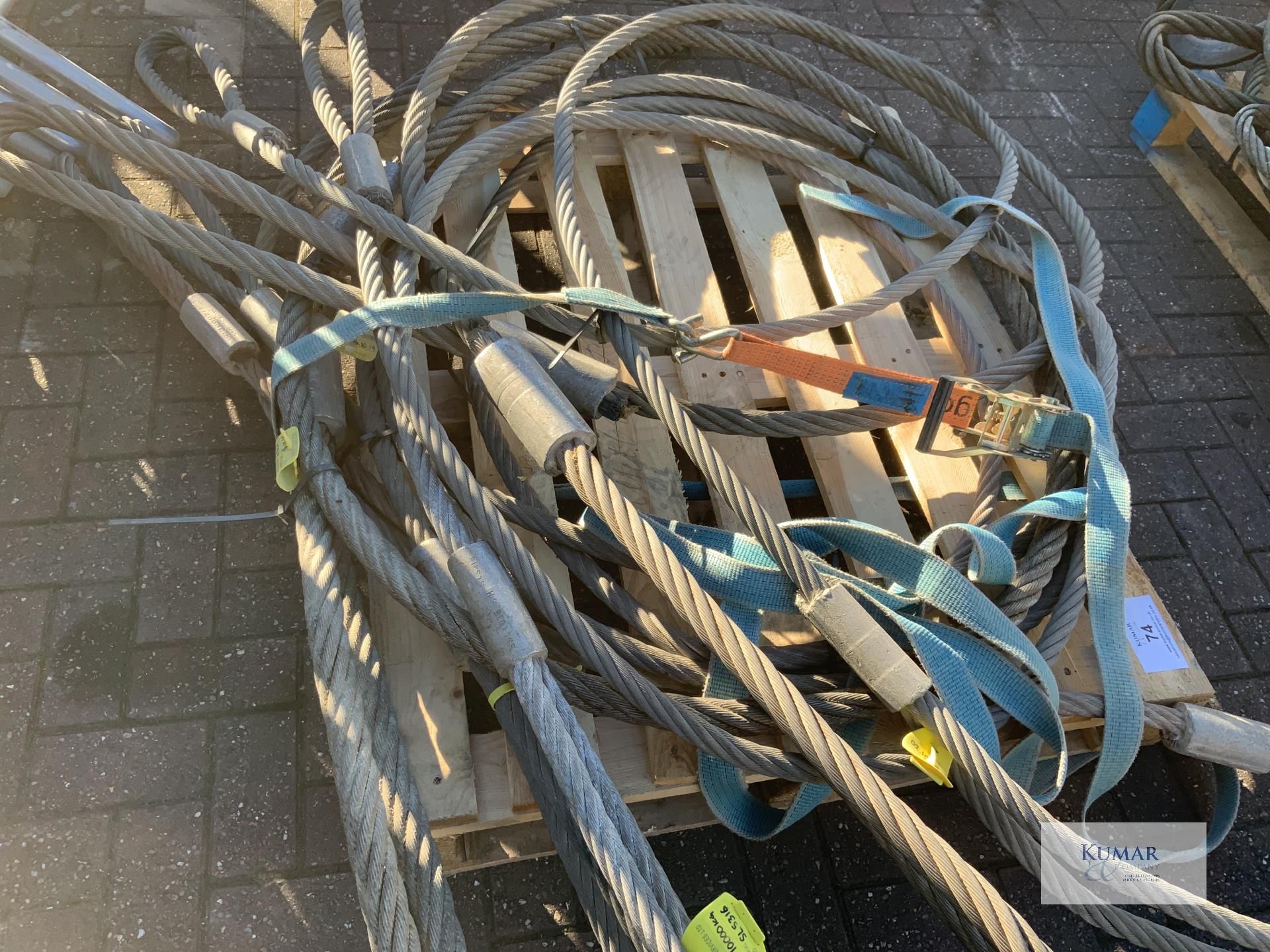 Pallet of Braided Steel Wire Lifting Cables - Mixed SWL Ratings - Image 7 of 7