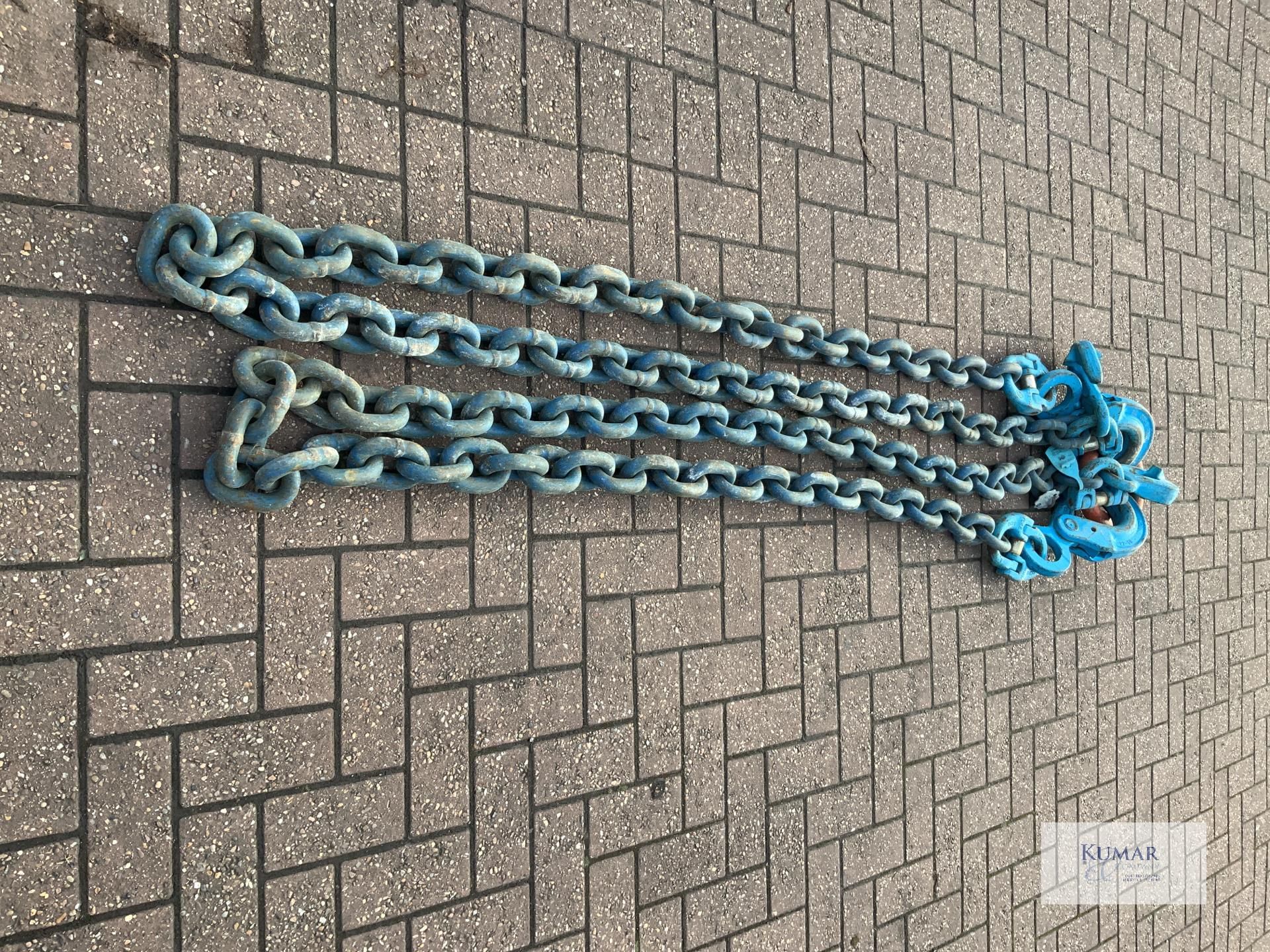 2 leg 26.5 tonne 22mm diameter lifting chain - Image 4 of 6