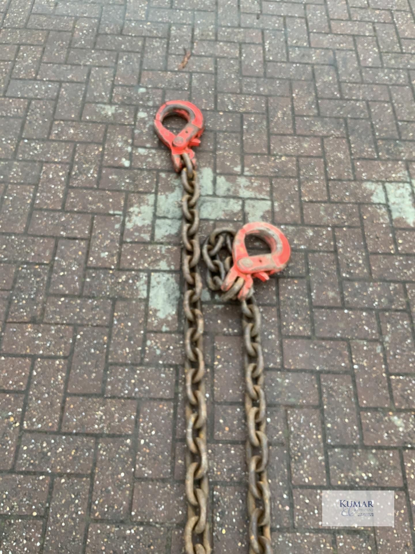 1: 2 leg. 6 metre. 17.5 tonne 20mm diametre lifting chains - Image 3 of 5