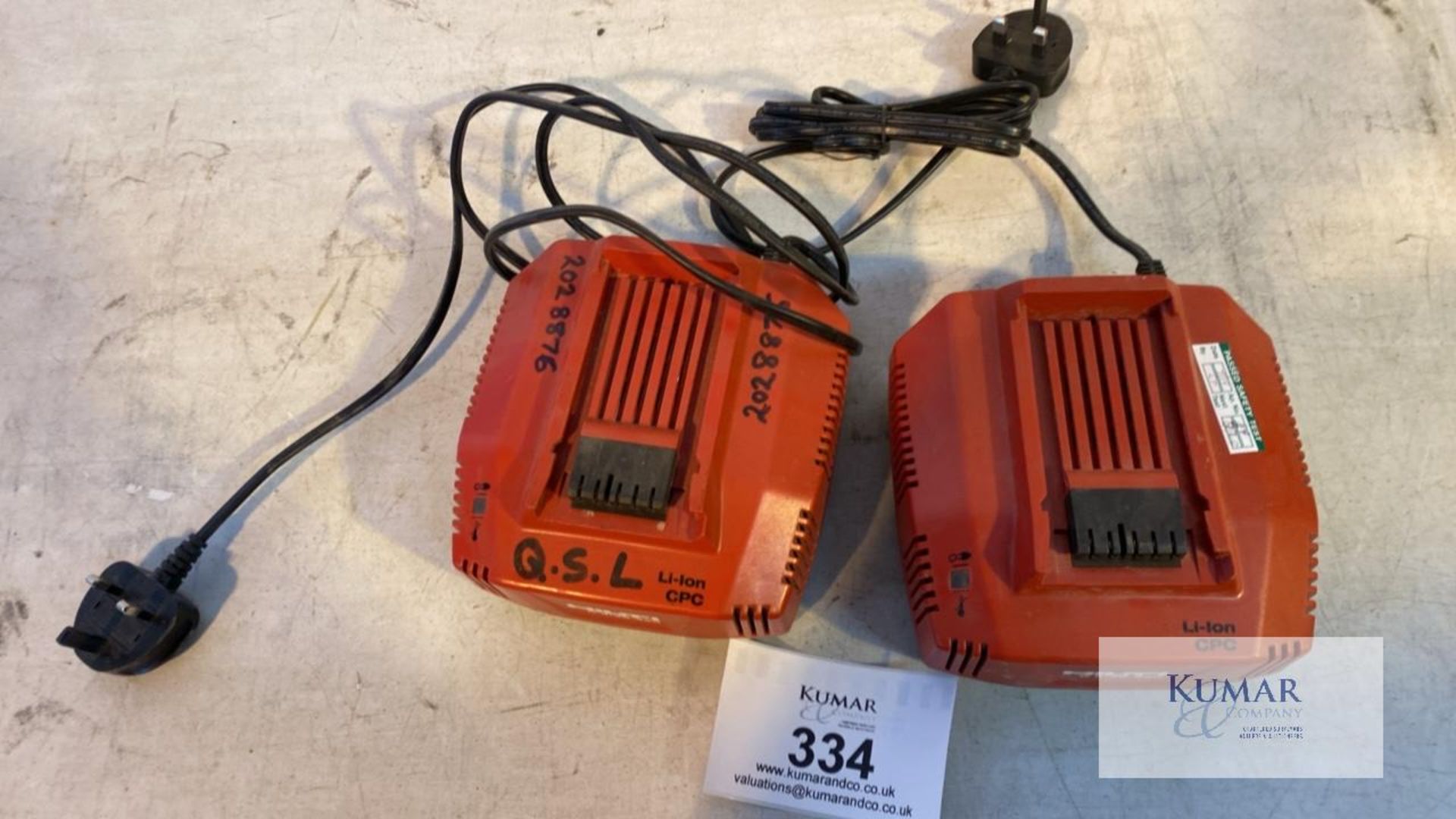 2: Hilti C4/36-350 Battery Chargers, Serial No. 170580199 (2018) & Serial No.050491146 (2019) - Image 5 of 5