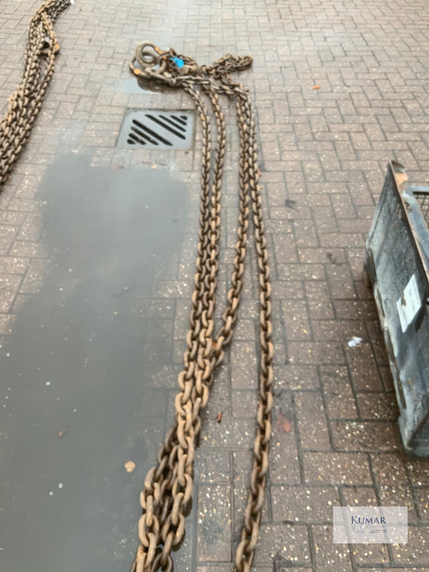 1: 2 leg 8 metre 15.3 tonne lifting chains - Image 4 of 4