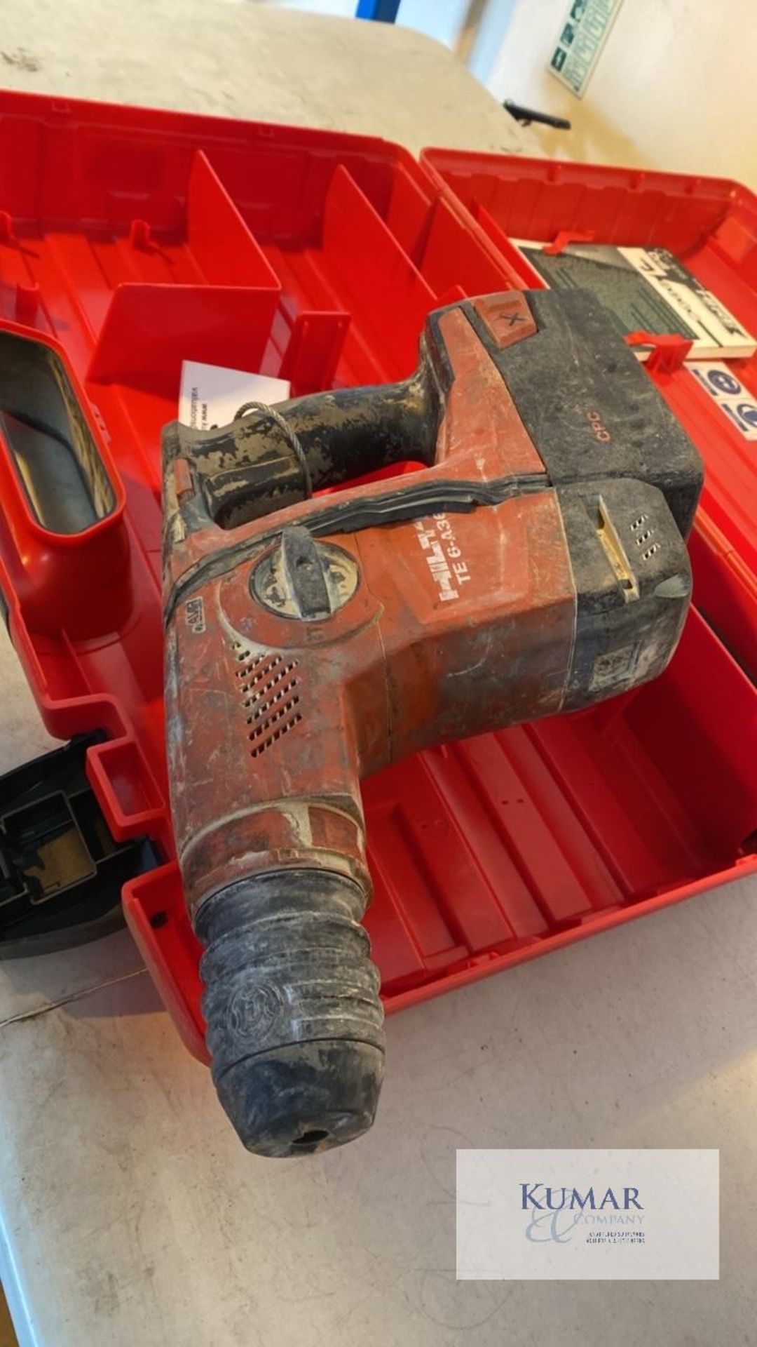 Hilti TE 6-A36 36V SDS Cordless Hammer Drill with Battery & Carry Case, Serial No. 908700333 ( - Image 3 of 4