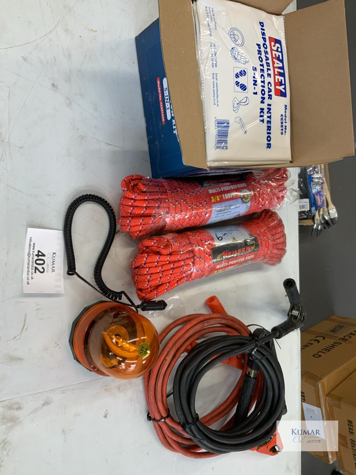 Sealey Car Interior Protection Kit Neilsen Multi Purpose Roof Battery Jump leads - Image 7 of 7