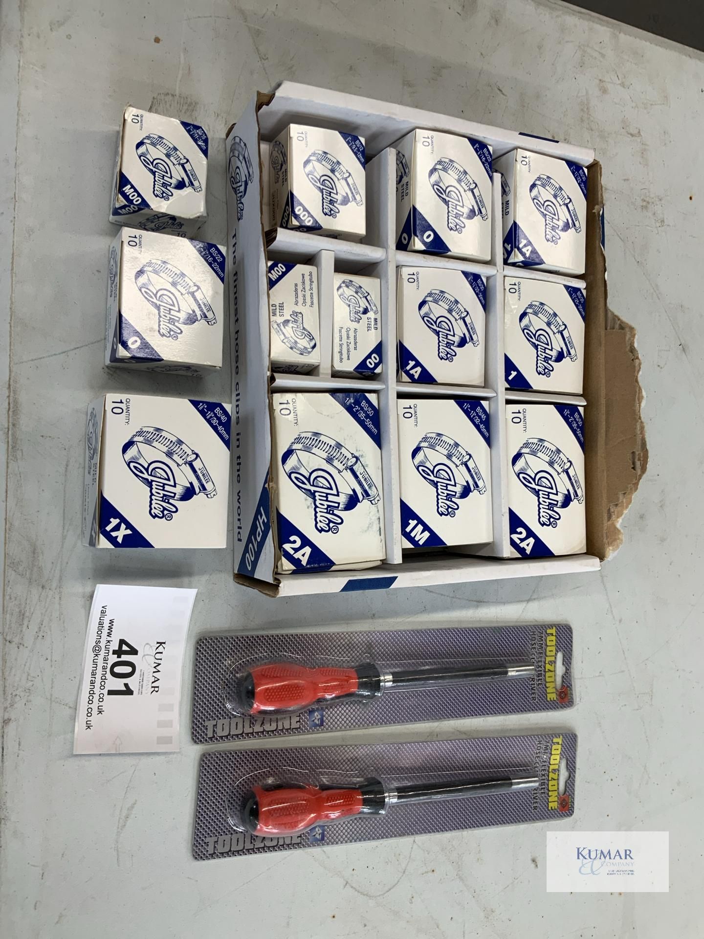 Various Jubilee Clips & Toolzone Hose Clips Driver