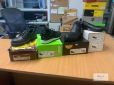 3: Pairs Various Style Size 6 Safety Shoes & 2: Pairs Protective Ladies Court She Size 6.5