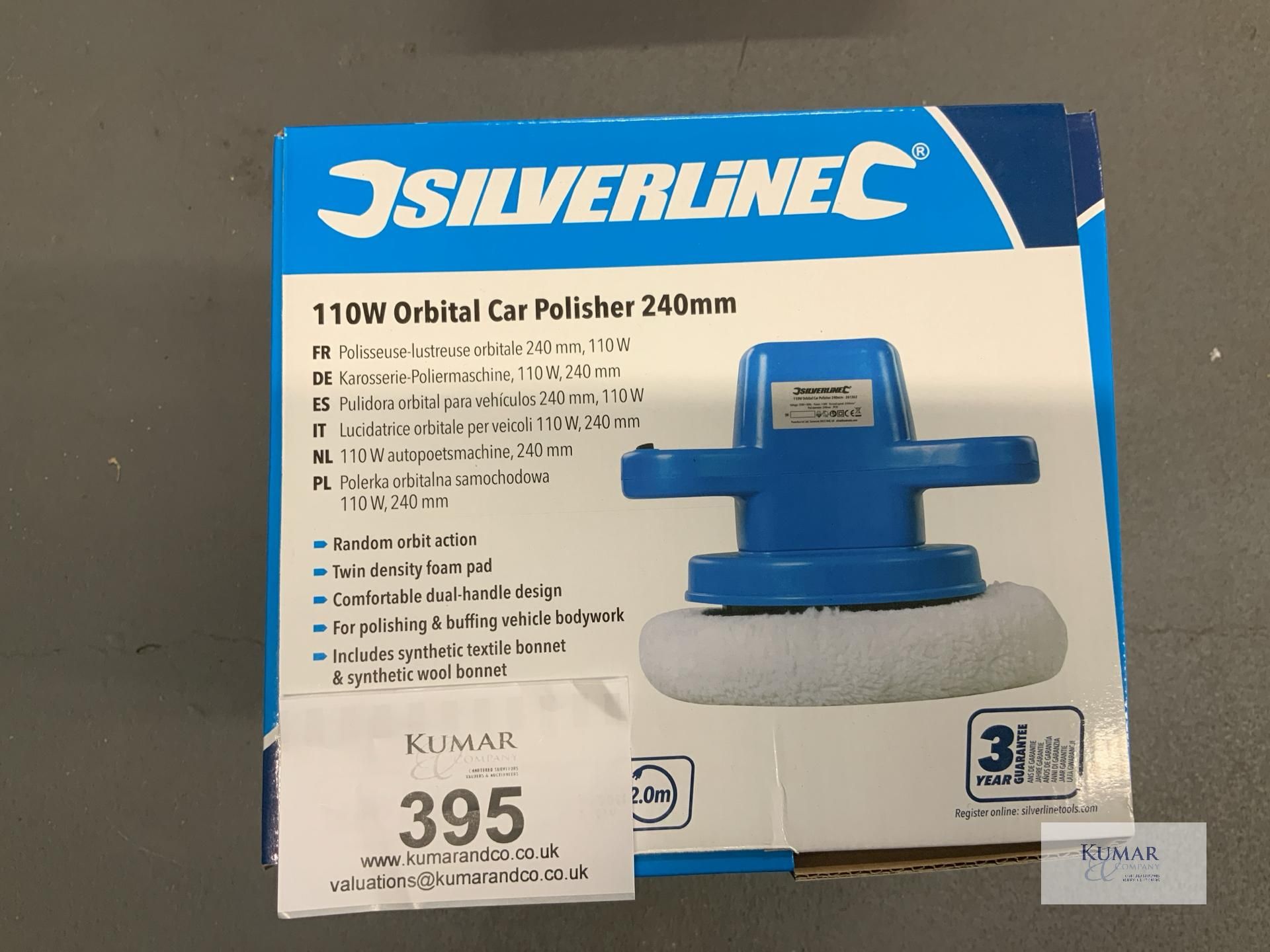 2: Silverline 110w Orbital Car Polisher 240mm - Image 3 of 3