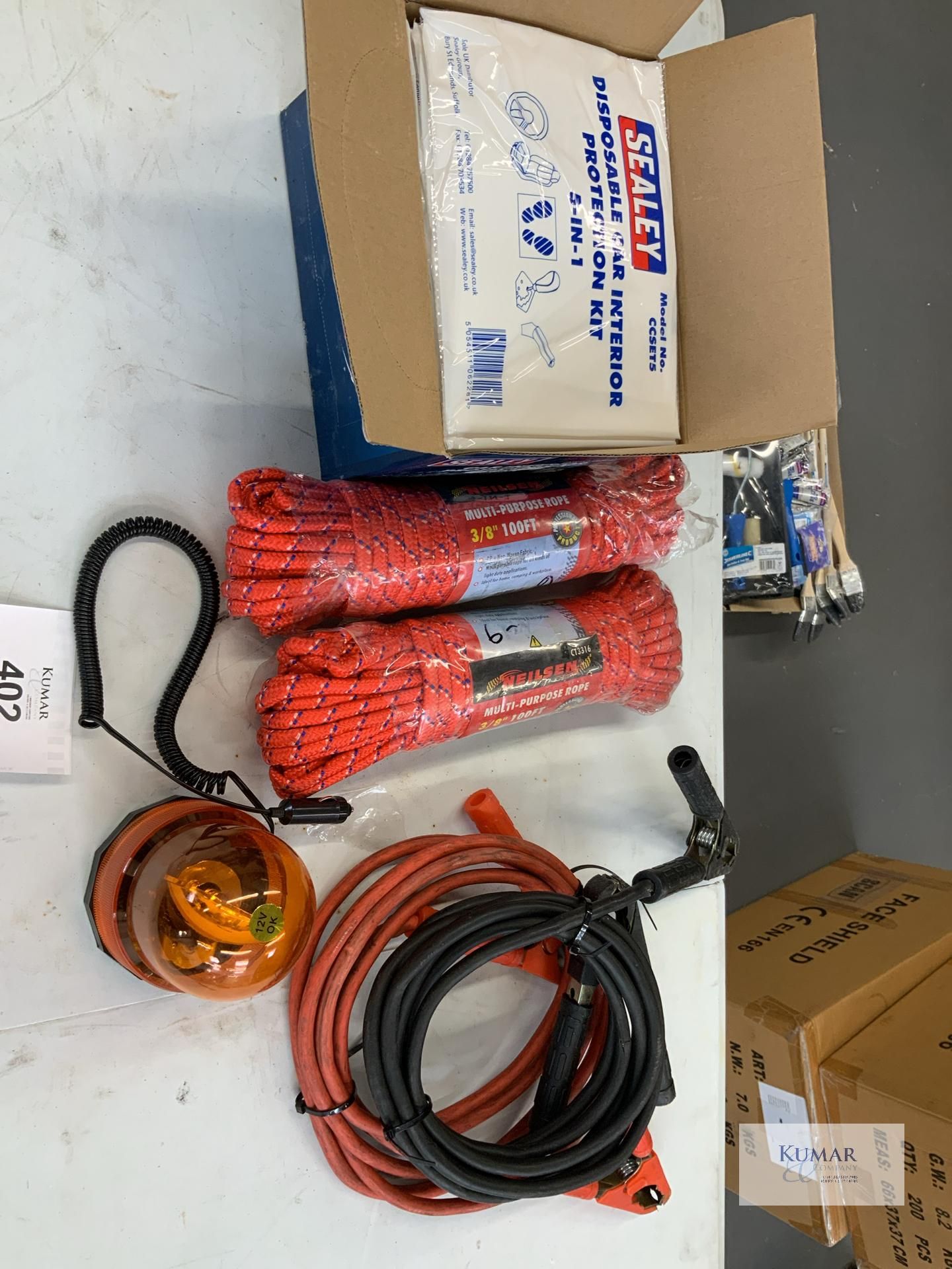 Sealey Car Interior Protection Kit Neilsen Multi Purpose Roof Battery Jump leads - Image 6 of 7