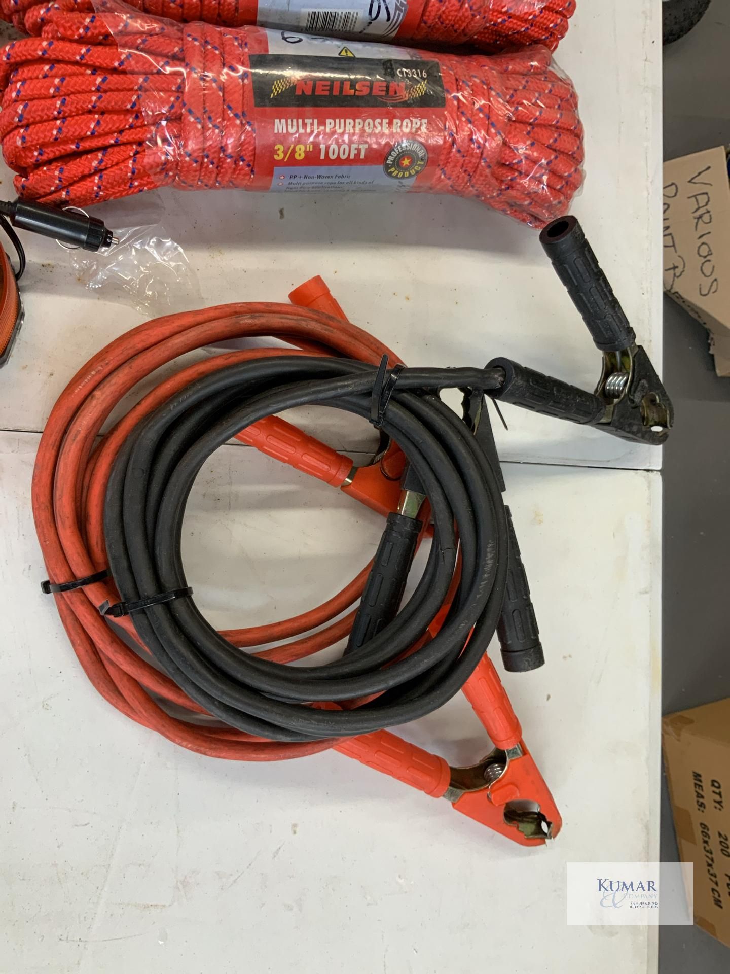 Sealey Car Interior Protection Kit Neilsen Multi Purpose Roof Battery Jump leads - Image 5 of 7