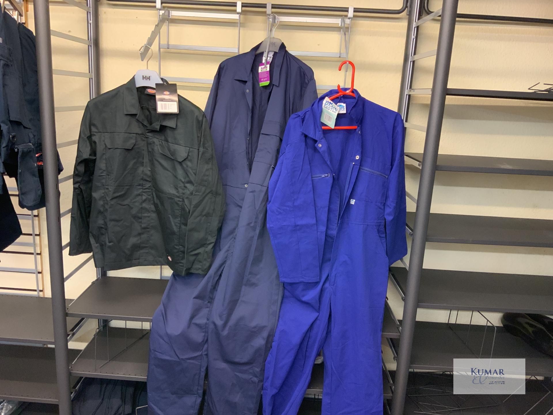 3: Dickies Coveralls 4: Dickies warehouse jackets 3: Portwest Coveralls 2:Blue castle Coveralls