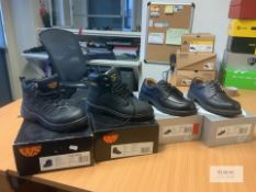 4: Pairs Various Style Size 7 Safety Boots & Shoes