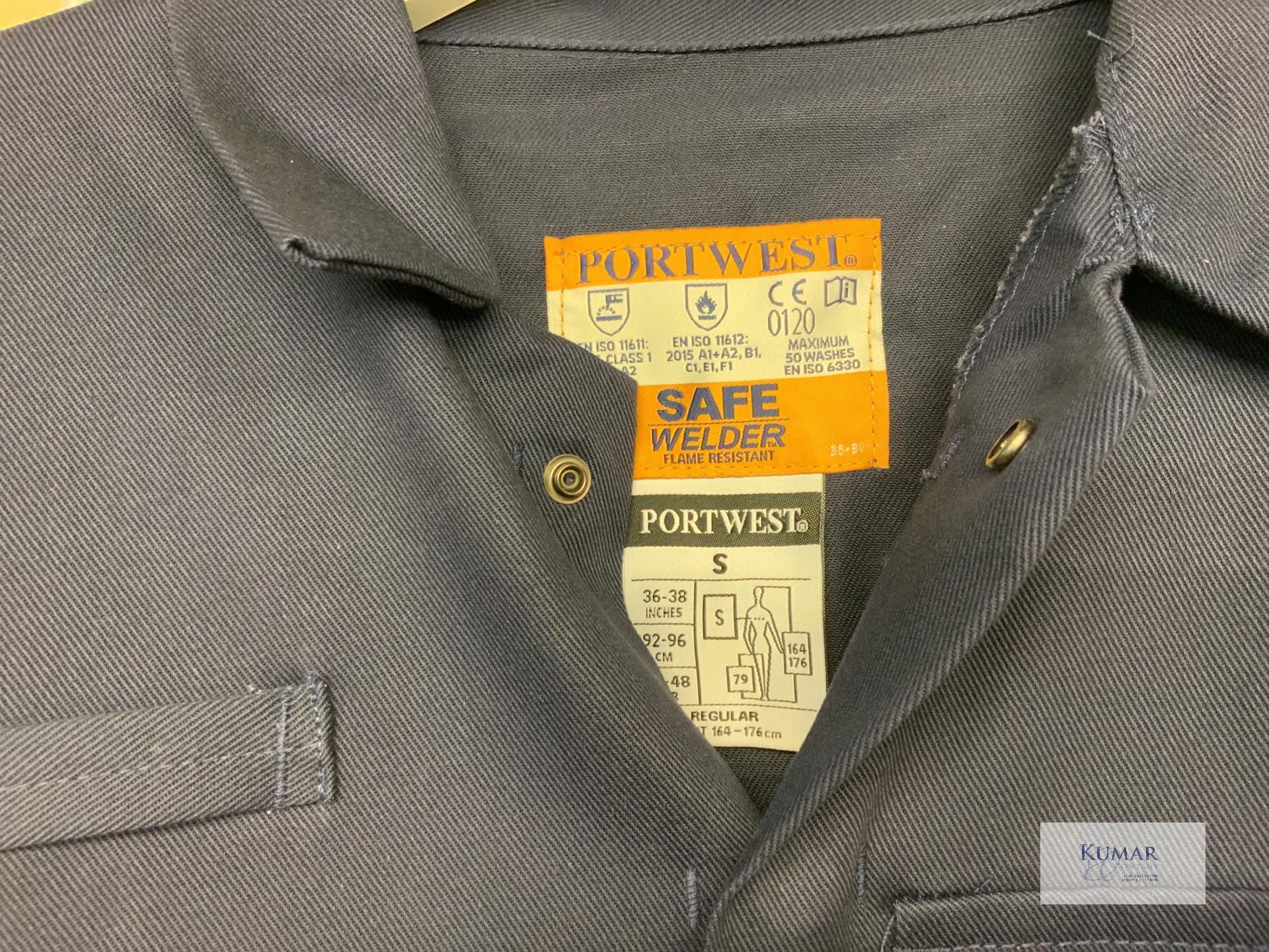 Flame Resistant Welders Coverall Size Small - Image 3 of 4