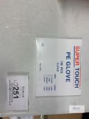 2 Boxes Supertouch PE Gloves (1000 pcs per box) Size XL 5 Boxes Feelers PloyGloves A003 (1000pcs per