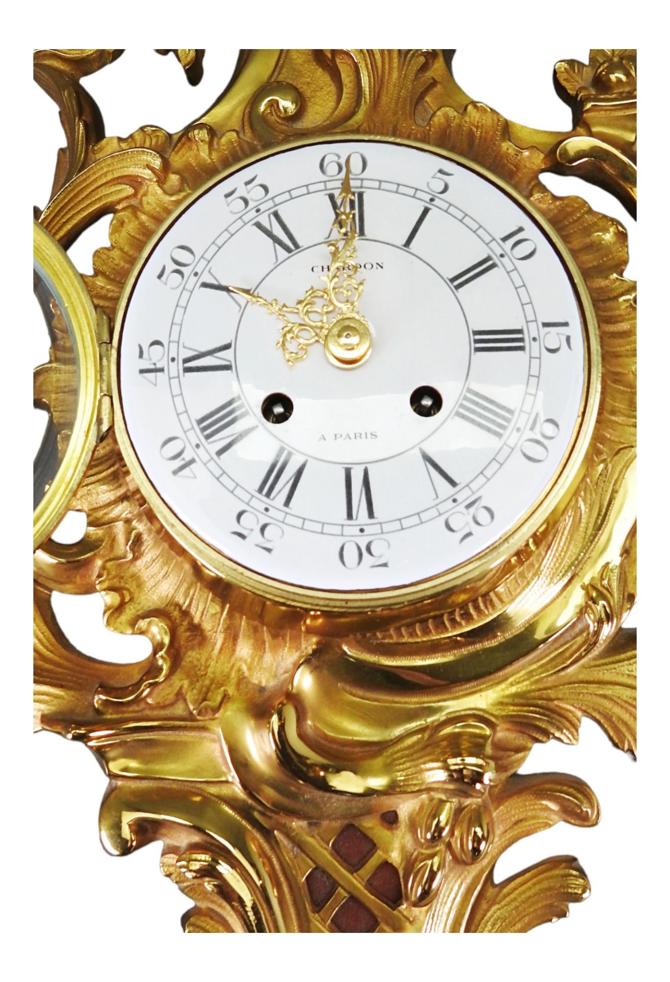 Wanduhr in barocker Form - Bild 5 aus 7