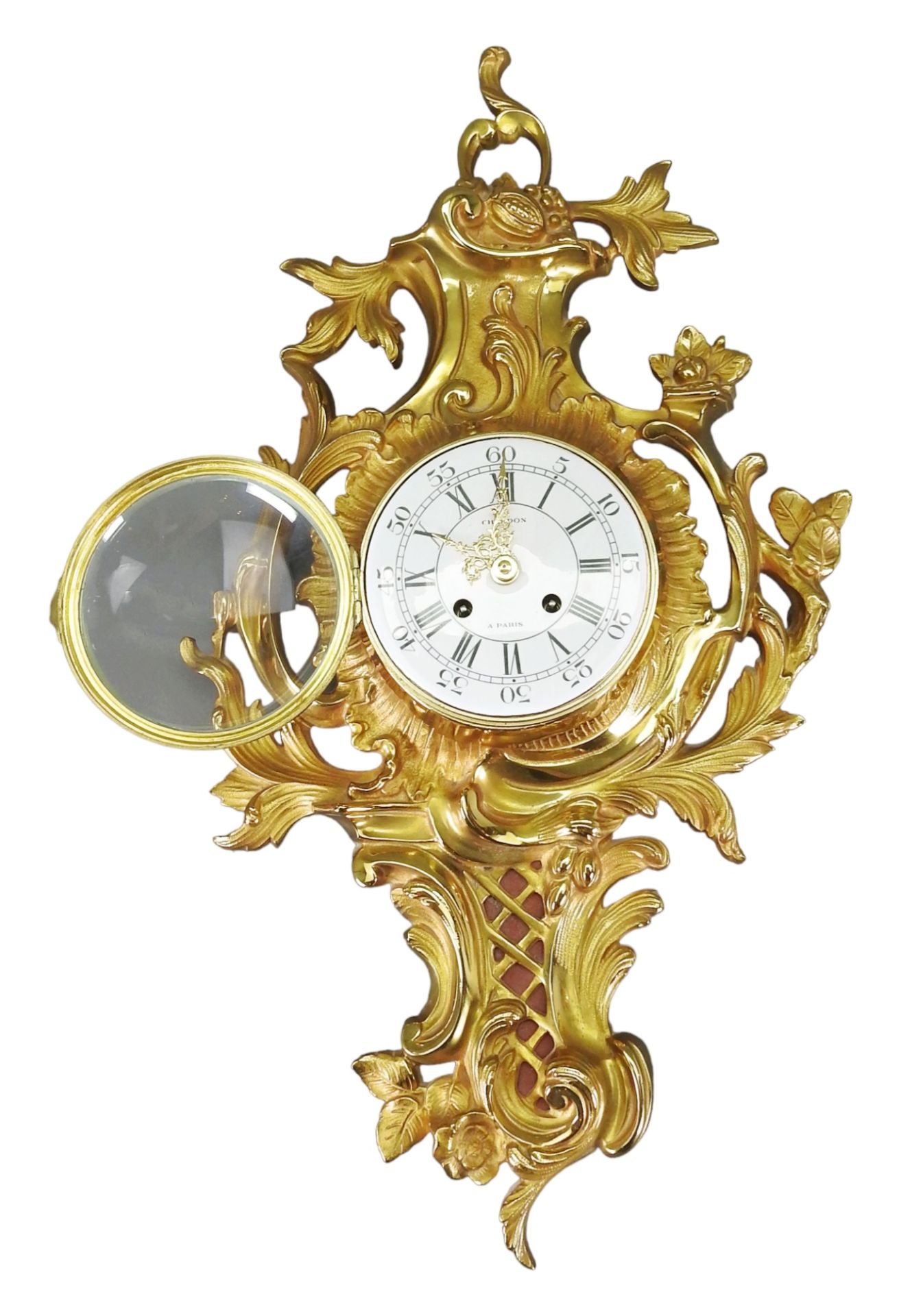 Wanduhr in barocker Form - Bild 6 aus 7