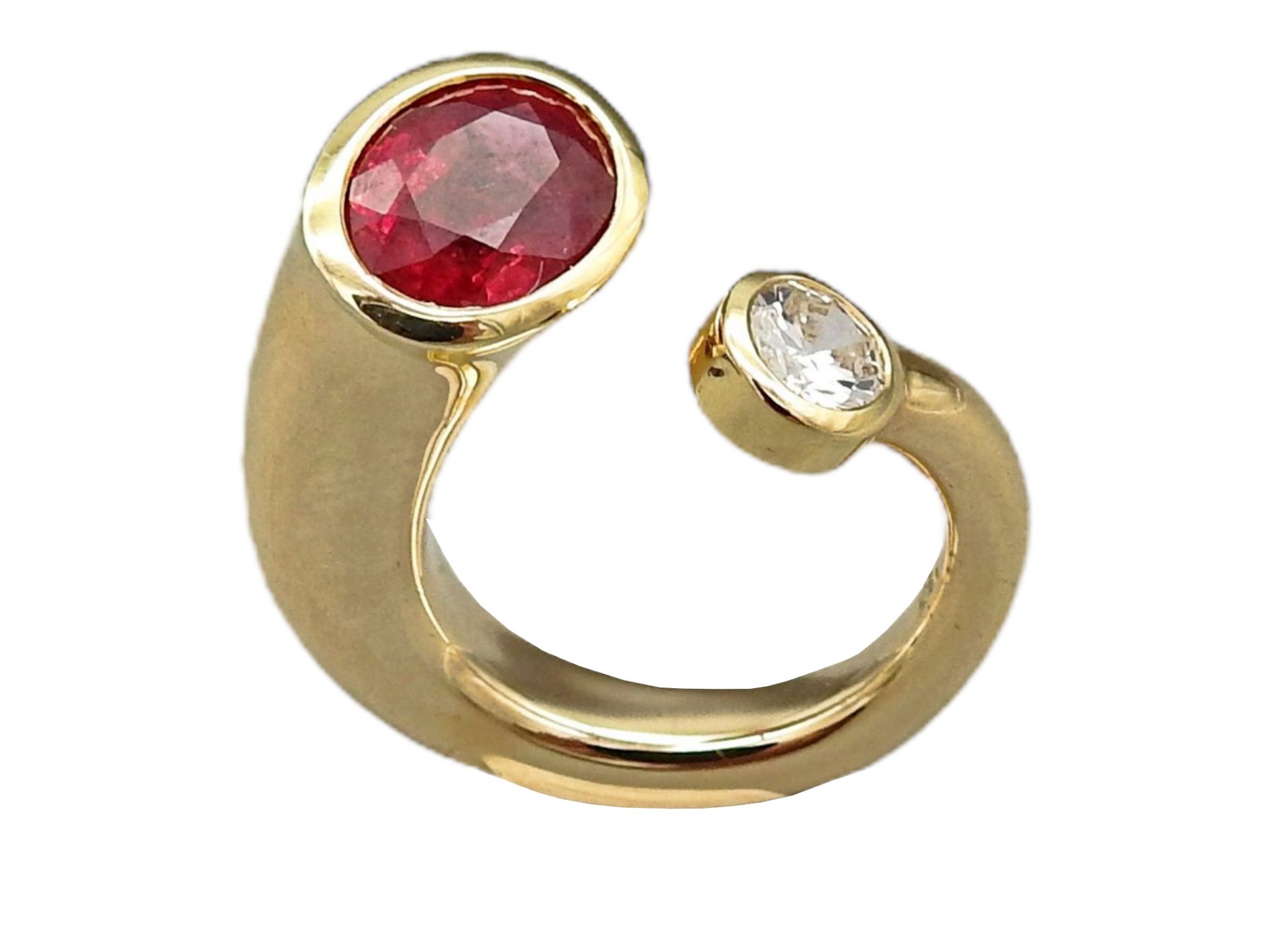 Designer Ring mit Rubin und Diamant - Image 2 of 4