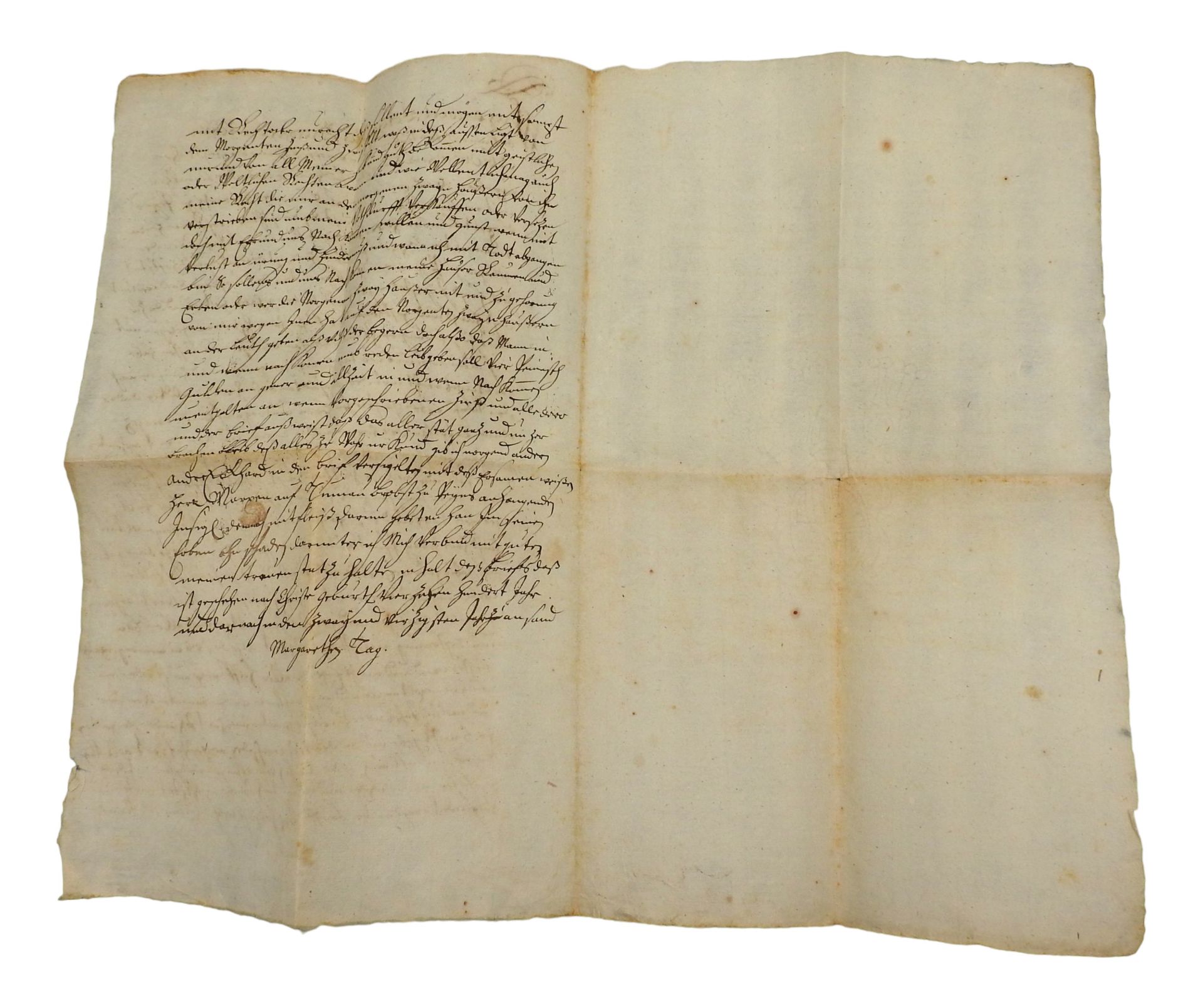 Zwei Urkunden aus dem Jahr 1442 zum Haus Heuport, Regensburg - Image 2 of 5