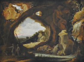 David Terniers (1610 Belgien - 1690 ebenda), Blick aus einer Grotto