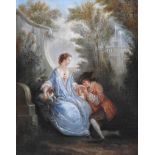 Jean-Antoine Watteau (Valenciennes 1684 - Nogent-sur-Marne 1721), Der Liebesschwur