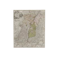 Landkarte Baden "Graviatus Al Santiae"