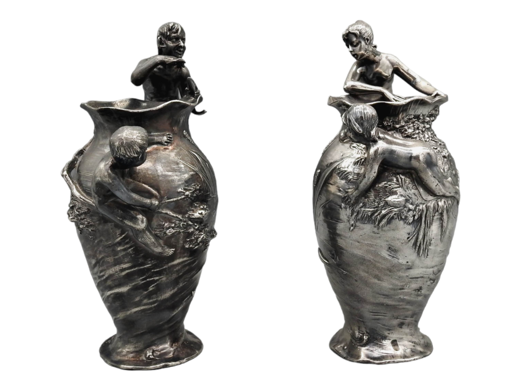 WMF, Paar Vasen mit Nereiden - Image 8 of 8