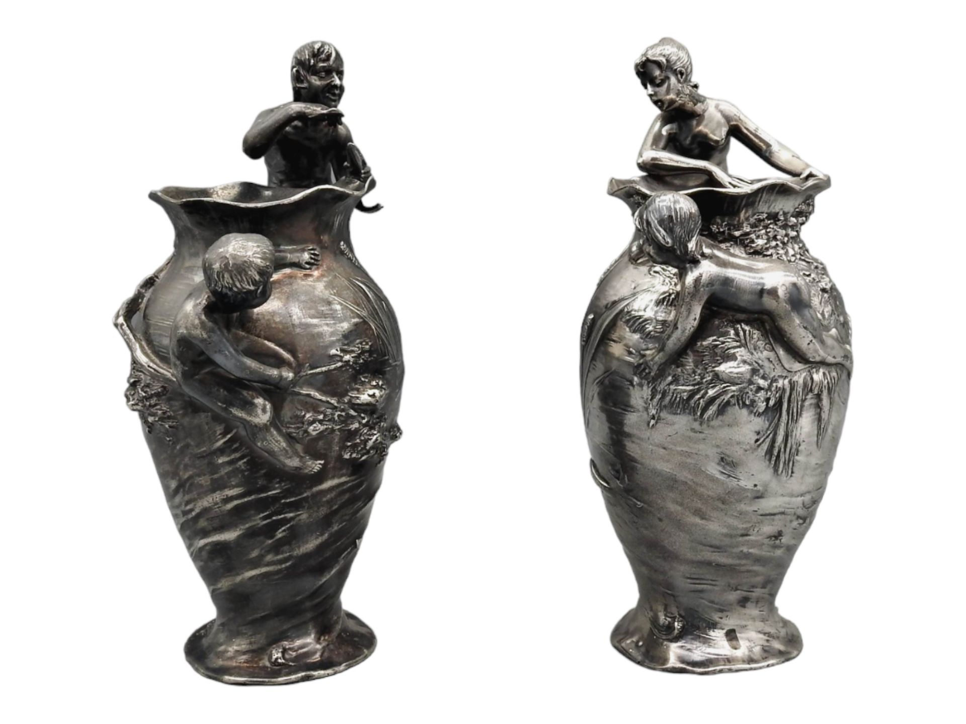 WMF, Paar Vasen mit Nereiden - Bild 8 aus 8