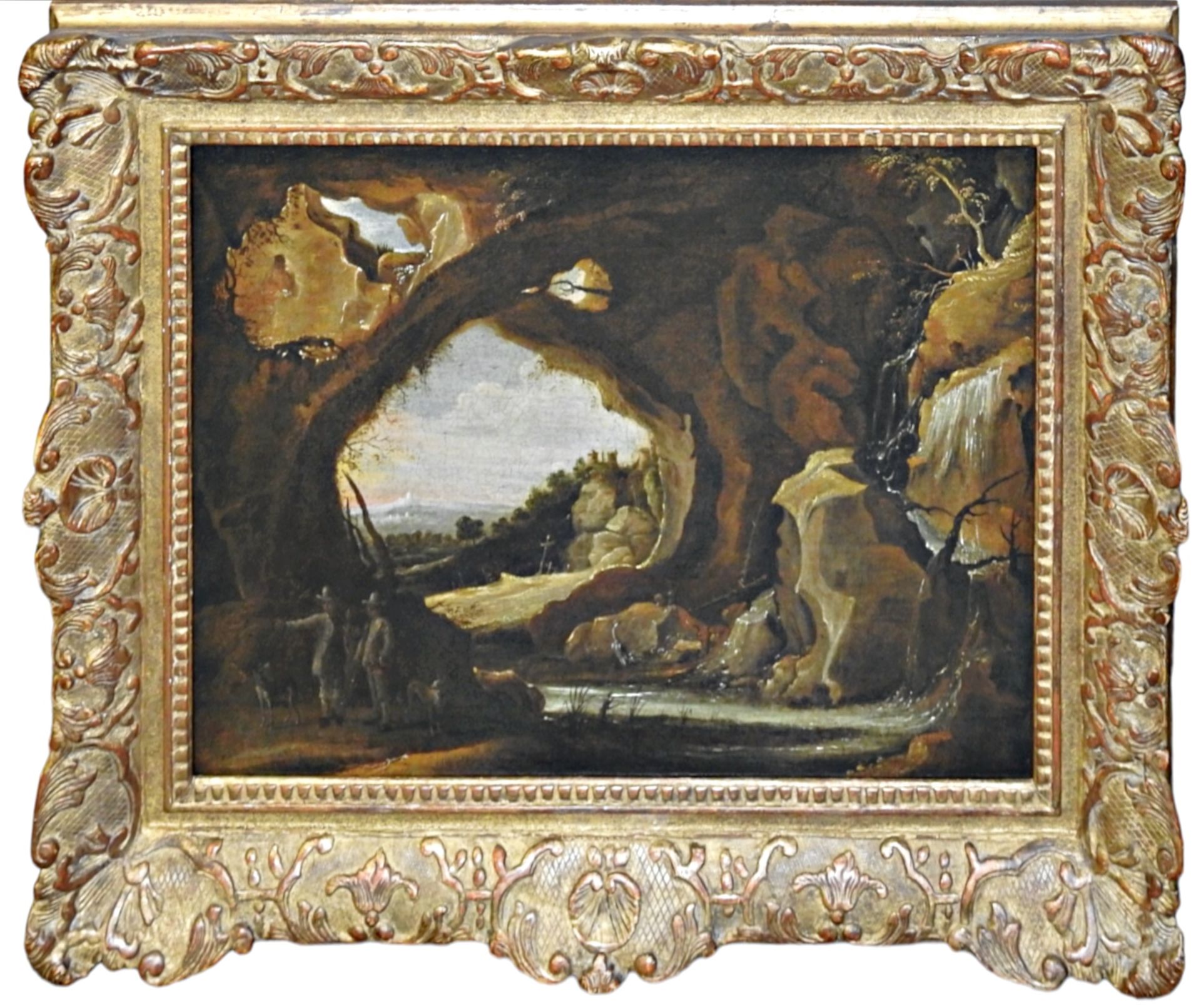 David Terniers (1610 Belgien - 1690 ebenda), Blick aus einer Grotto - Bild 4 aus 8