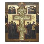 Staurothek-Ikone mit Kreuzigung Jesu
