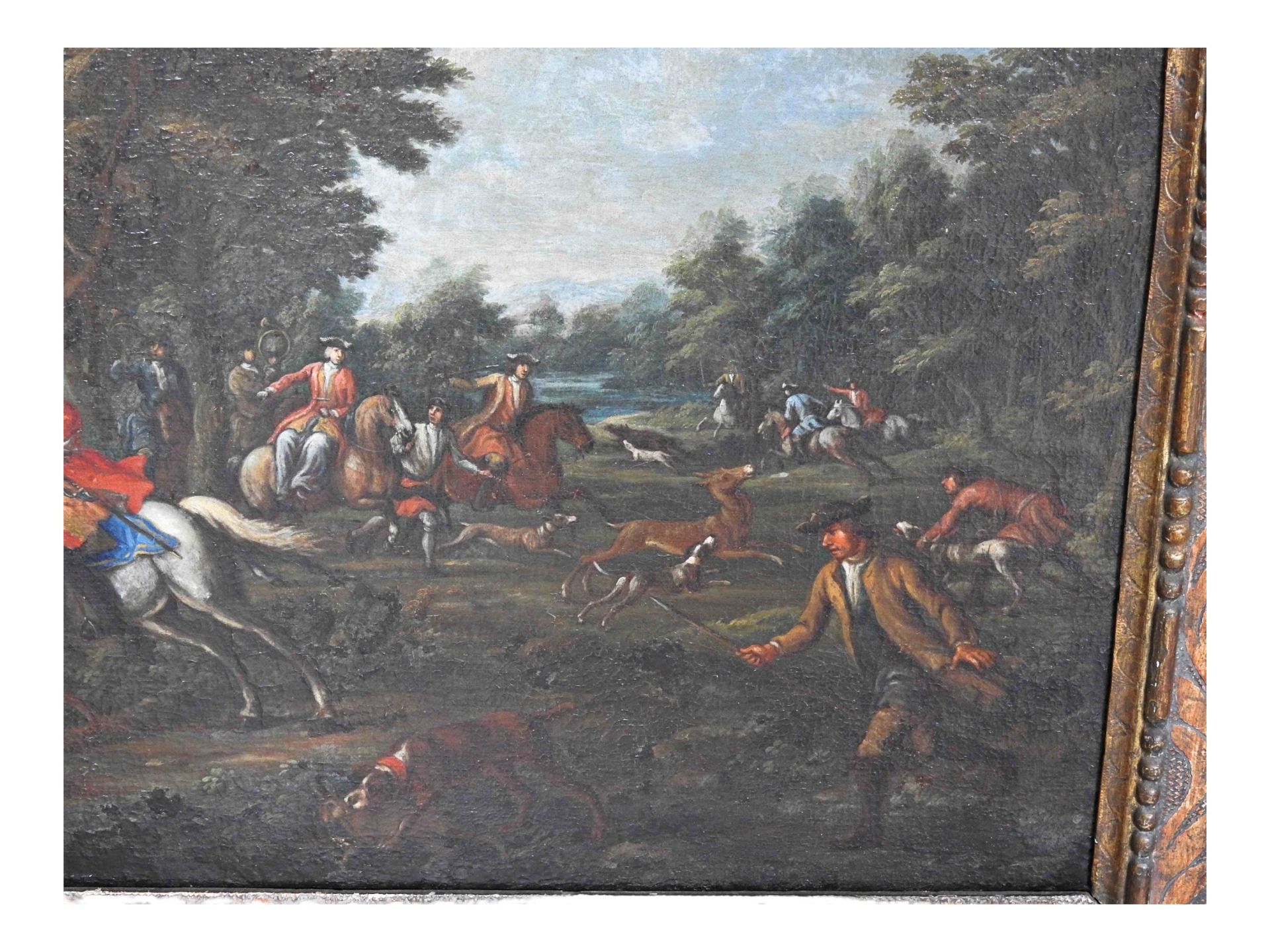 Johann Elias Ridinger (1698 Ulm – 1767 Augsburg), Parforcejagd auf Hirsche - Image 3 of 6