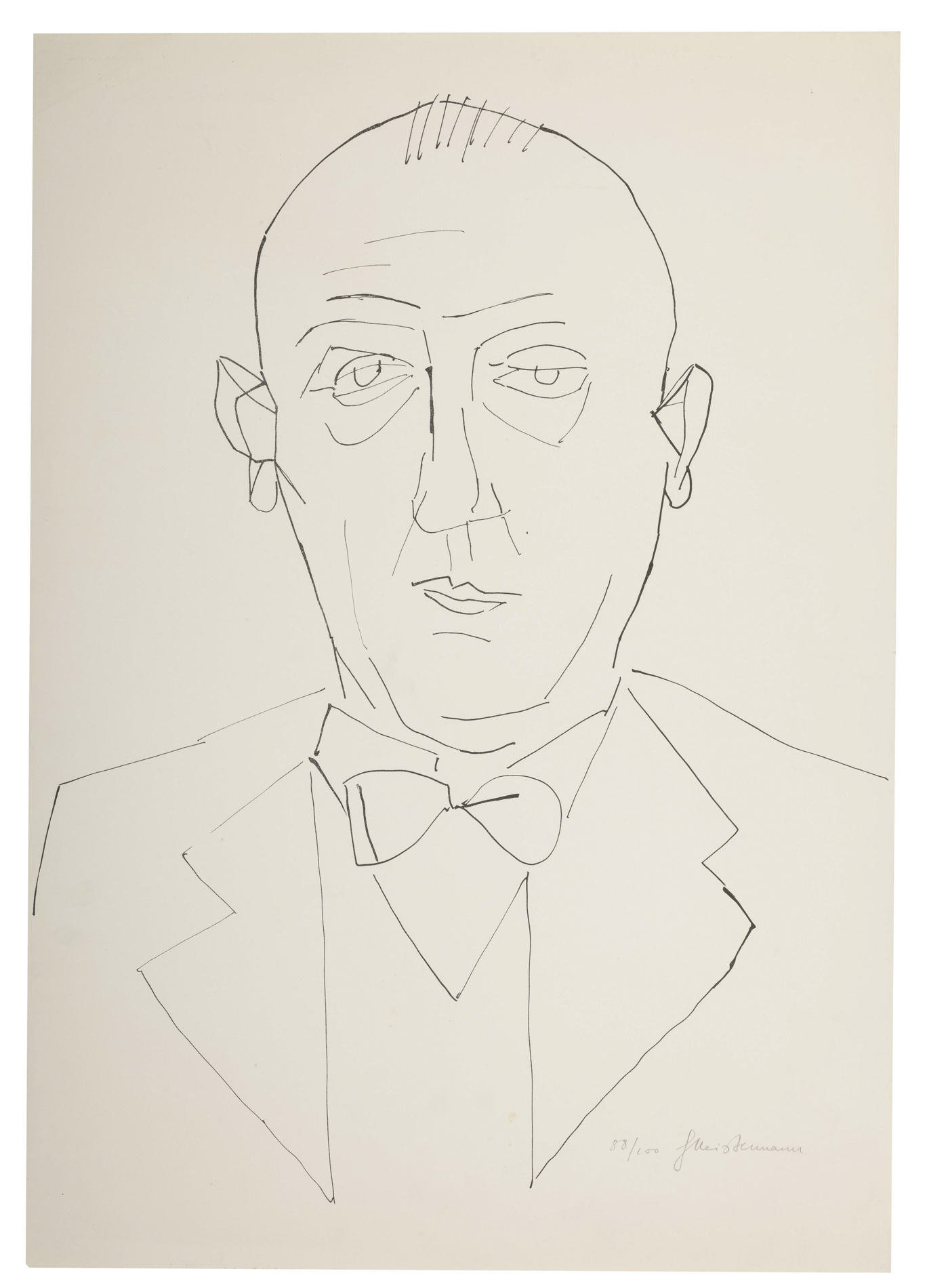 Georg Meistermann, Portrait Josef Haubrich 1949