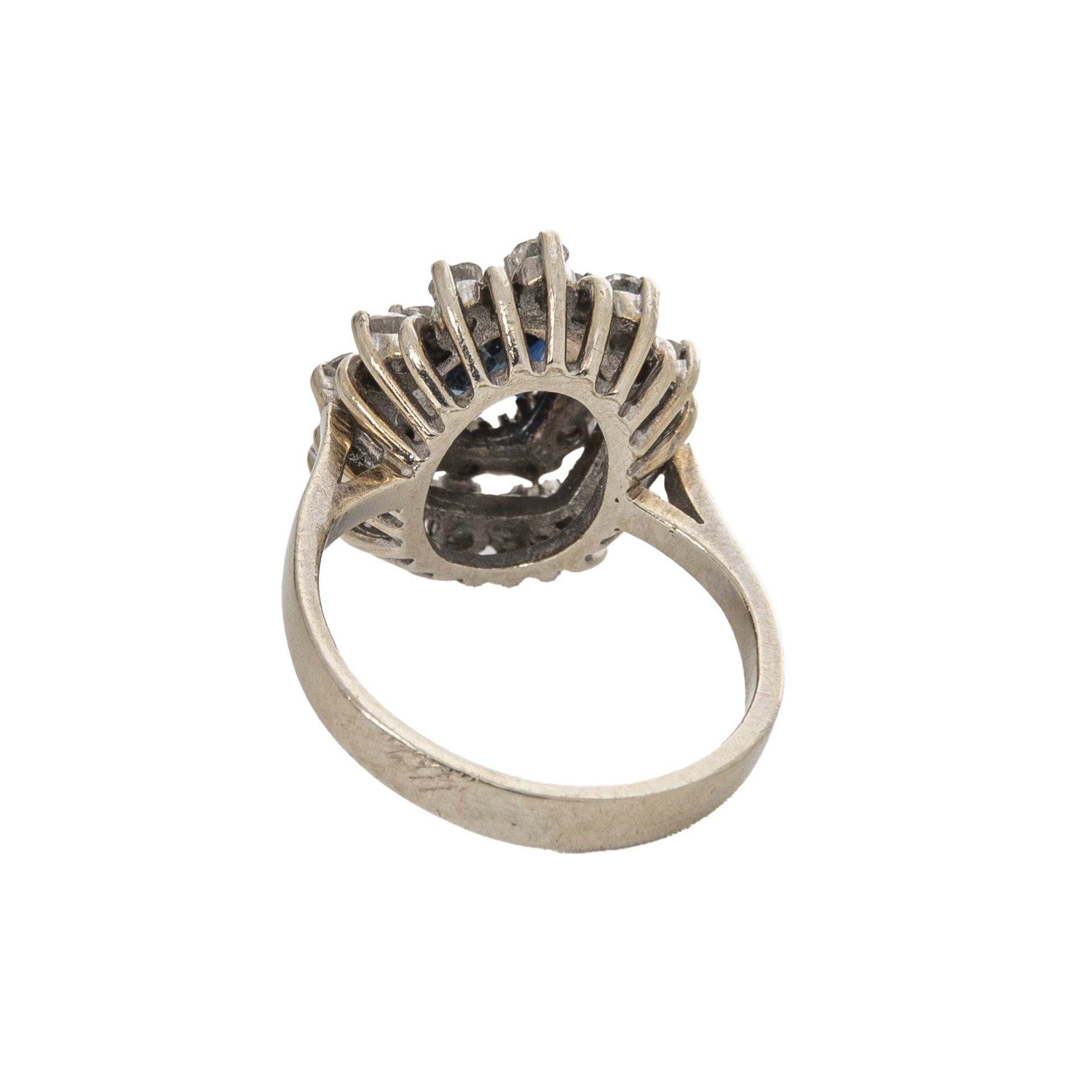 Ring WG mit Saphir- und Diamantbesatz - Bild 2 aus 4
