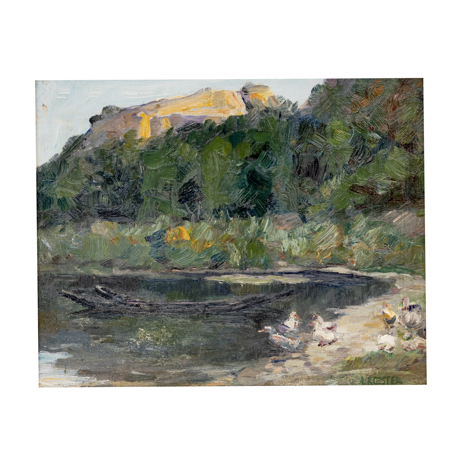 Alexander Koester ( 1864 Neustadt - 1932 München), Enten am See