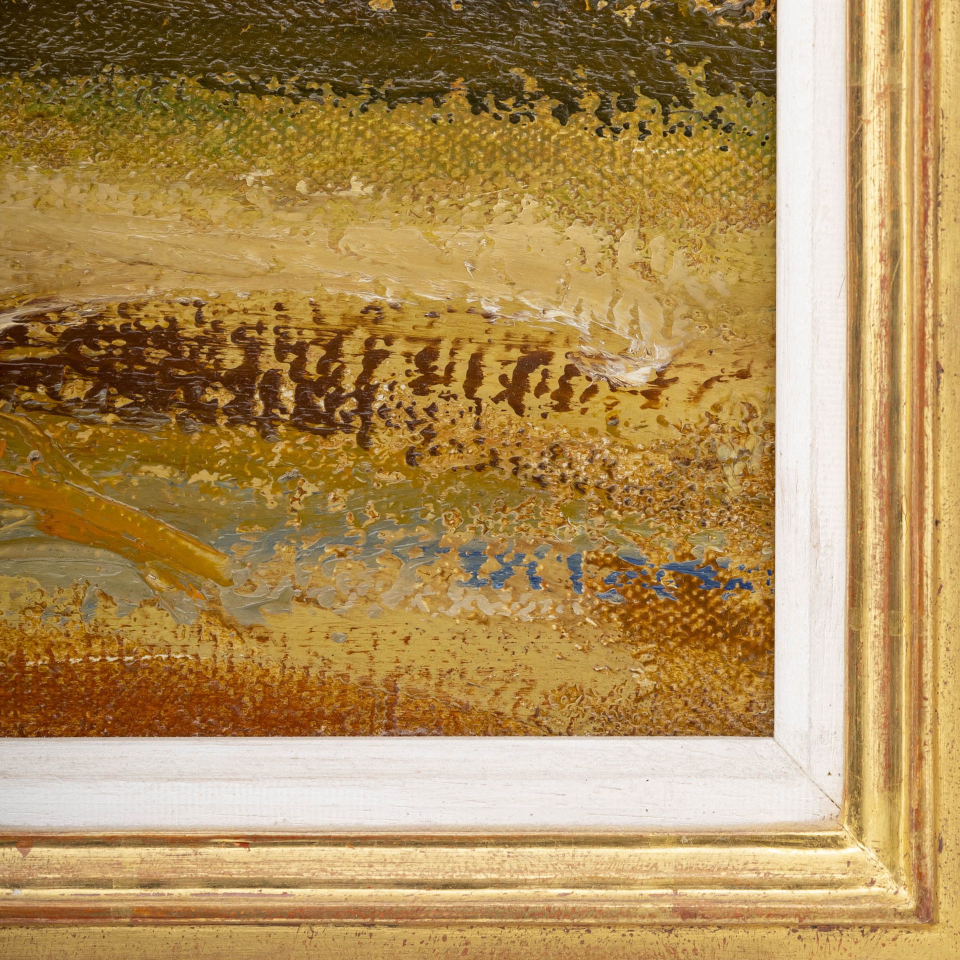 Emanuel Famira, Gemälde Landschaft mit Bauernhöfen  - Bild 5 aus 7