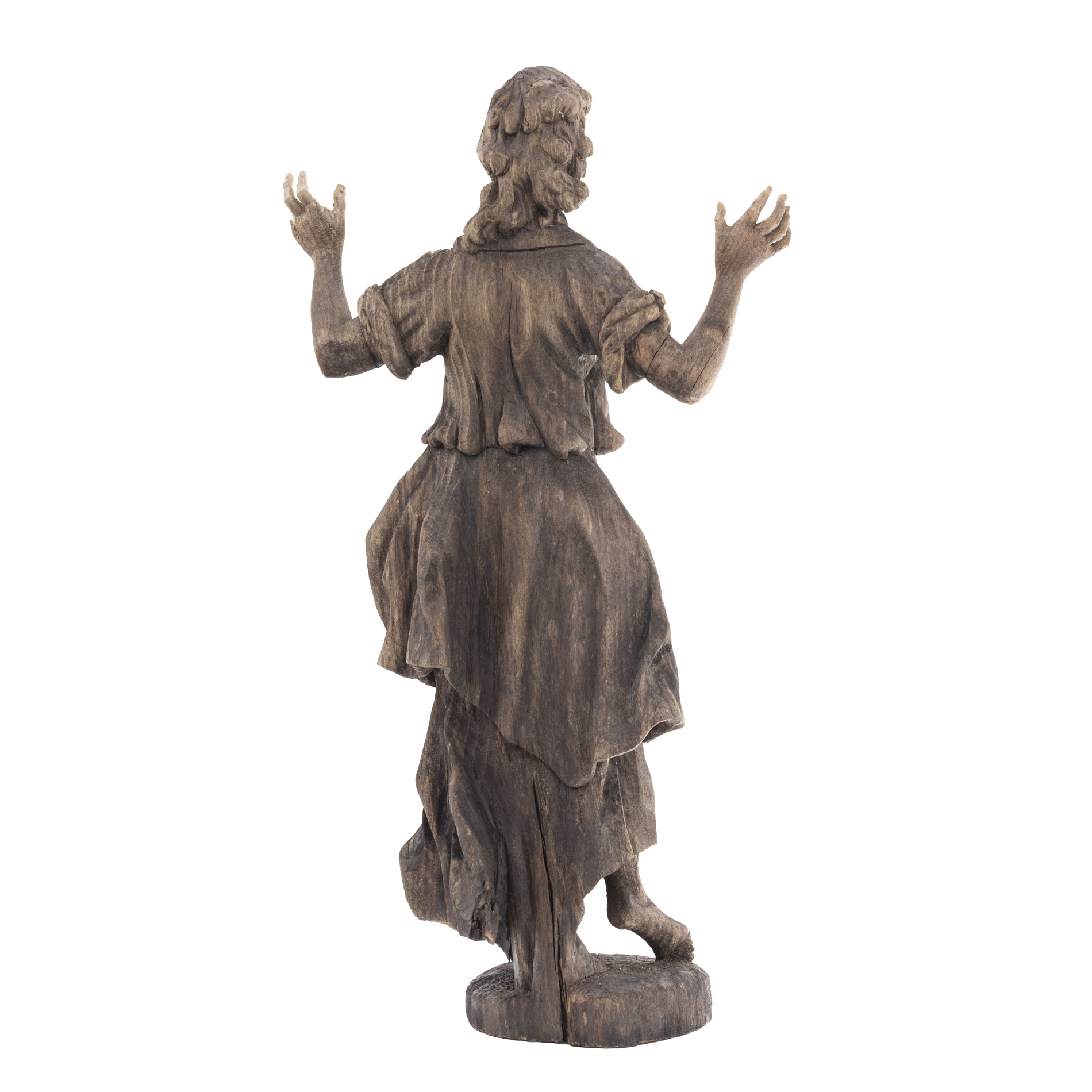 Barocke Heiligenfigur einer Frau - Image 4 of 7
