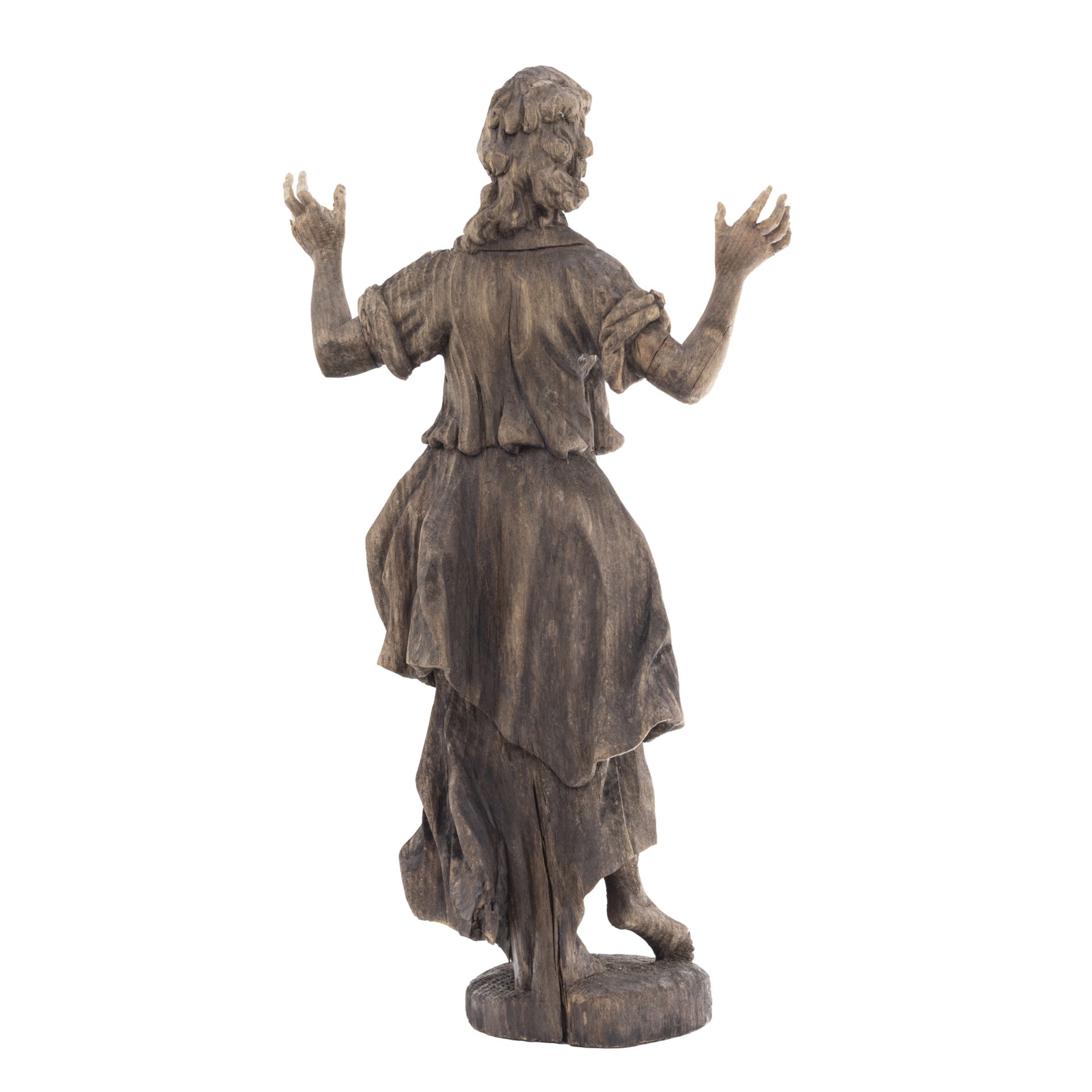 Barocke Heiligenfigur einer Frau - Bild 4 aus 7