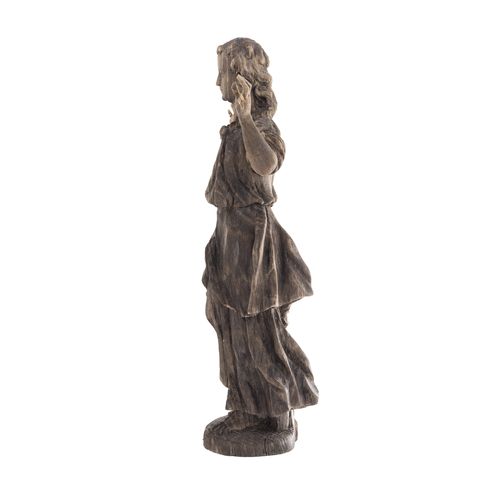 Barocke Heiligenfigur einer Frau - Image 3 of 7