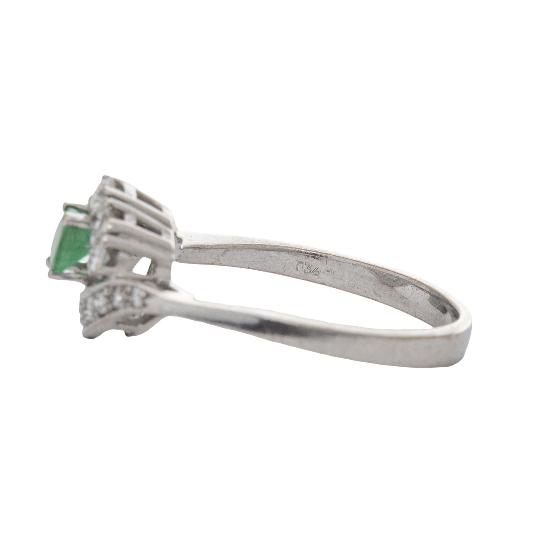 Ring WG mit Smaragd- und Diamantbesatz - Bild 2 aus 4