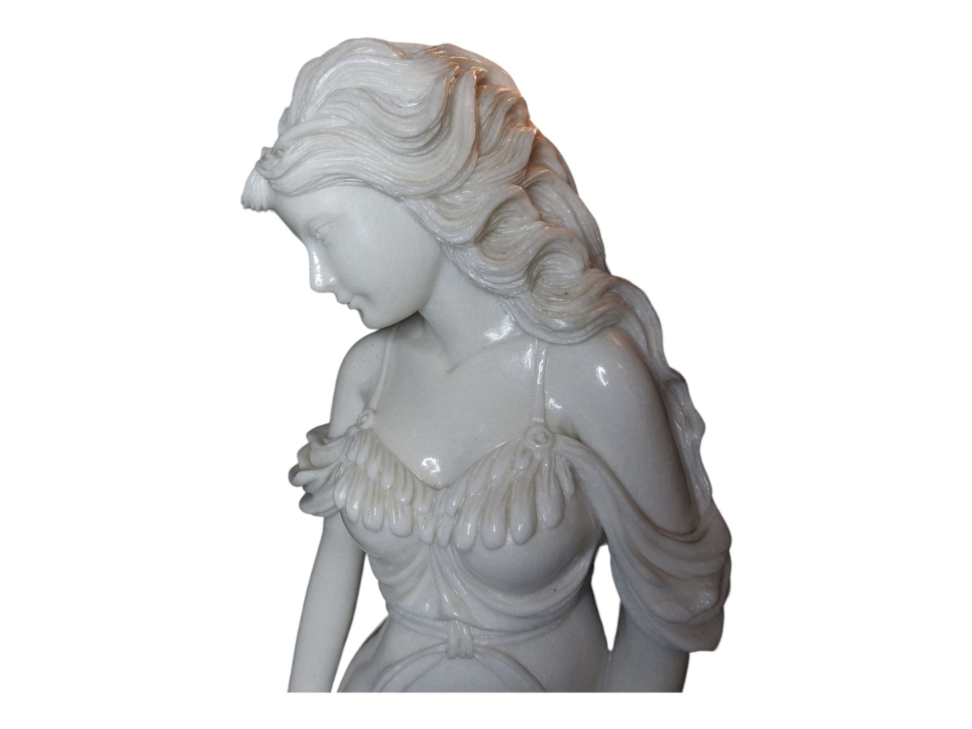 Marmorfigur Mutter mit Kind - Bild 11 aus 17