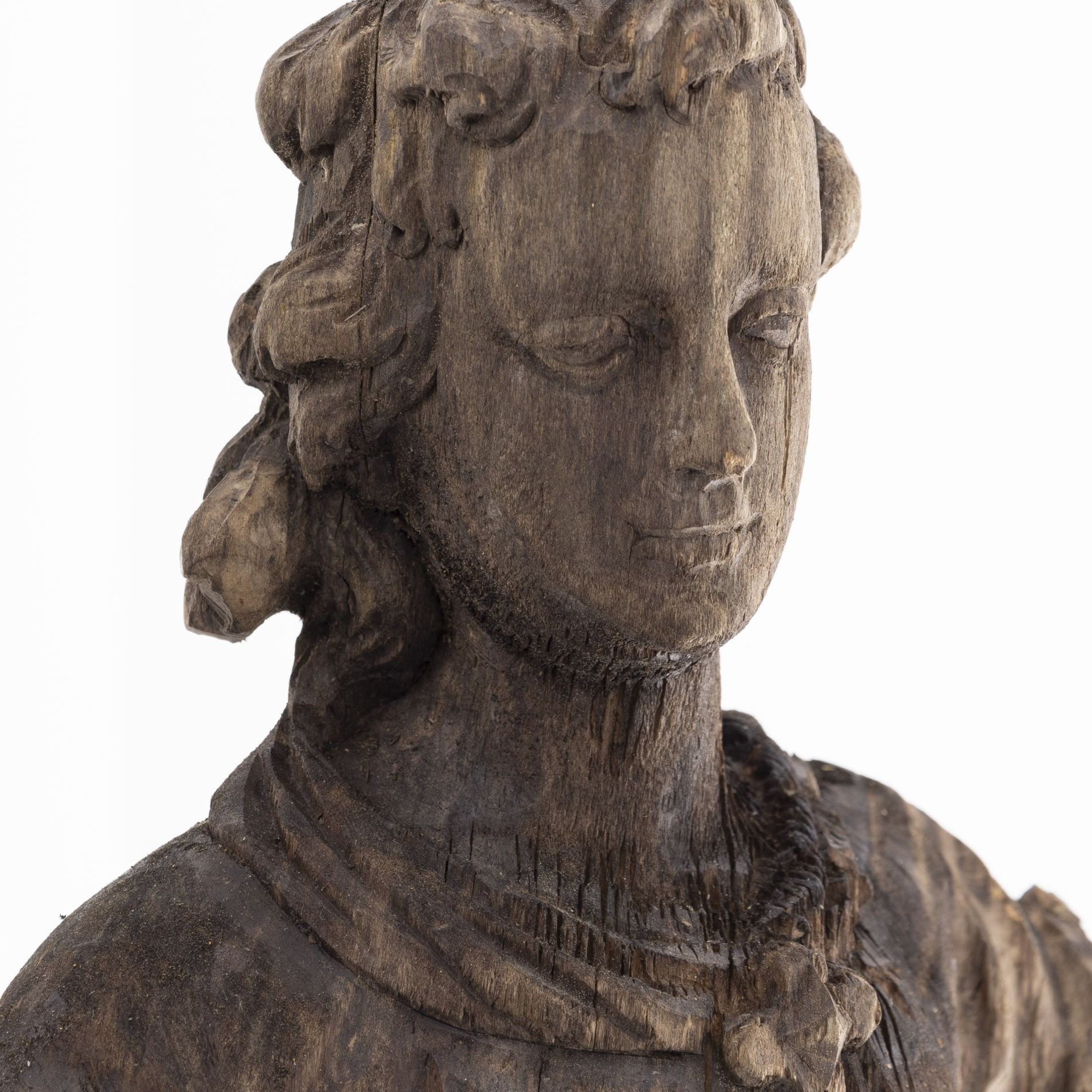 Barocke Heiligenfigur einer Frau - Bild 2 aus 7