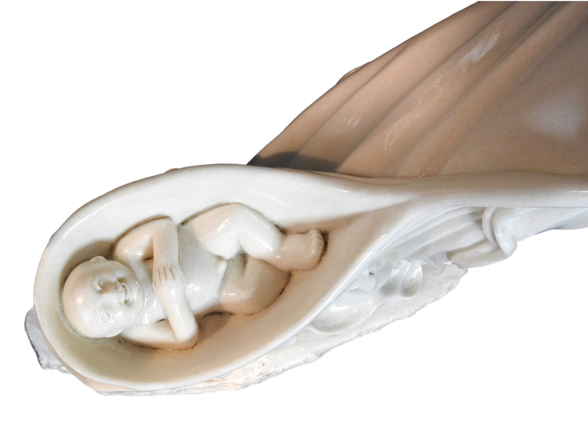 Marmorfigur Mutter mit Kind - Image 6 of 17