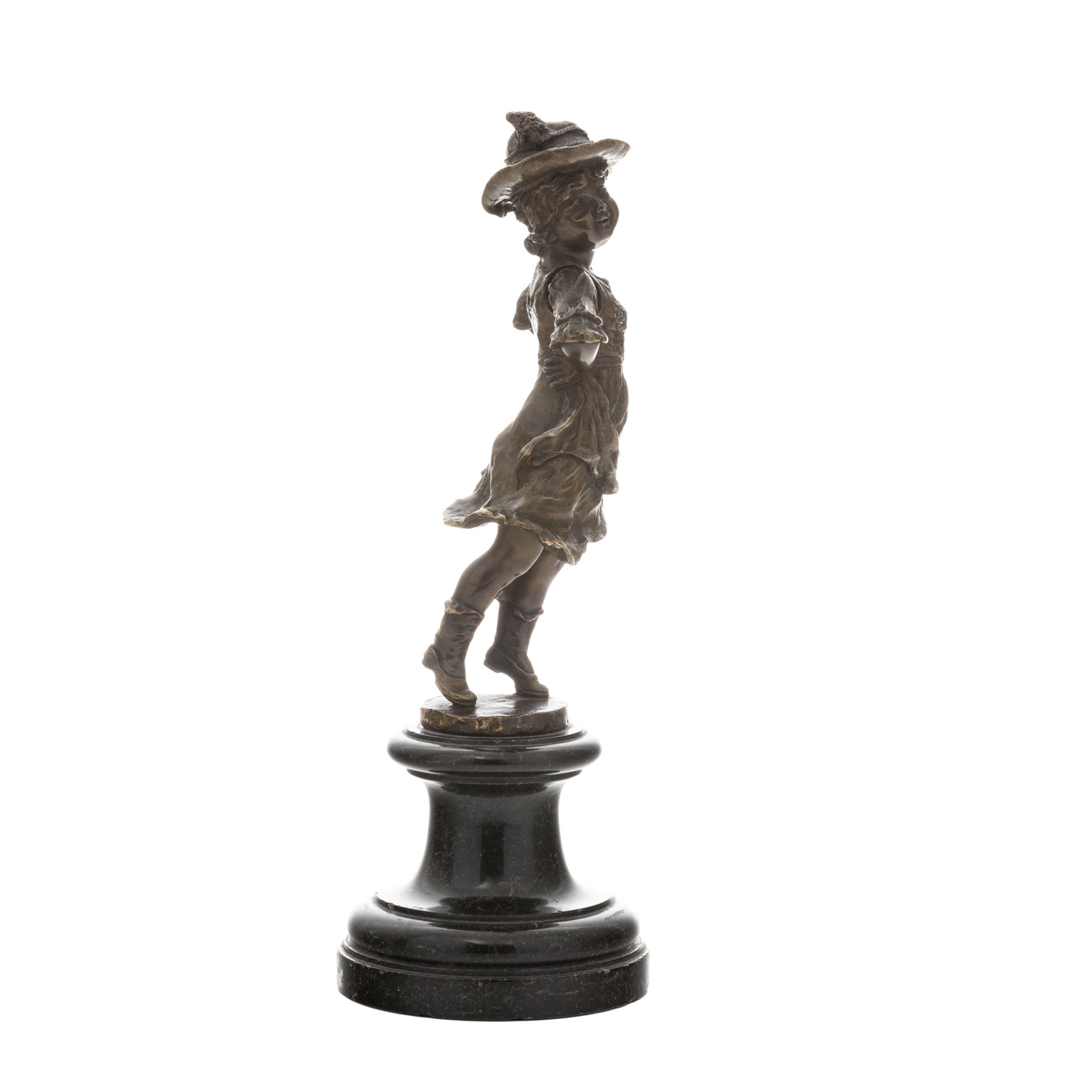 Kleine Trachtlerin in Bronze - Image 5 of 5