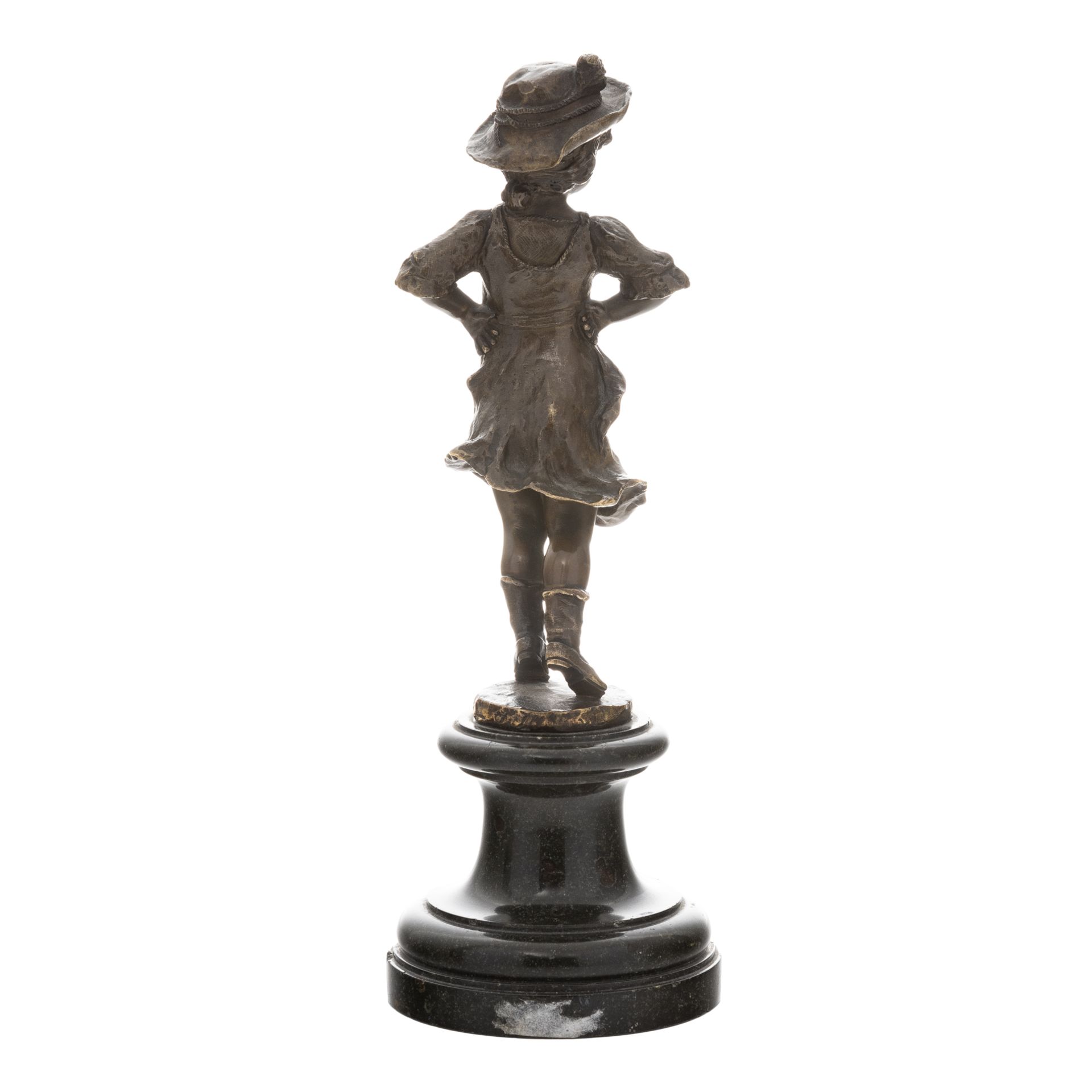 Kleine Trachtlerin in Bronze - Image 4 of 5