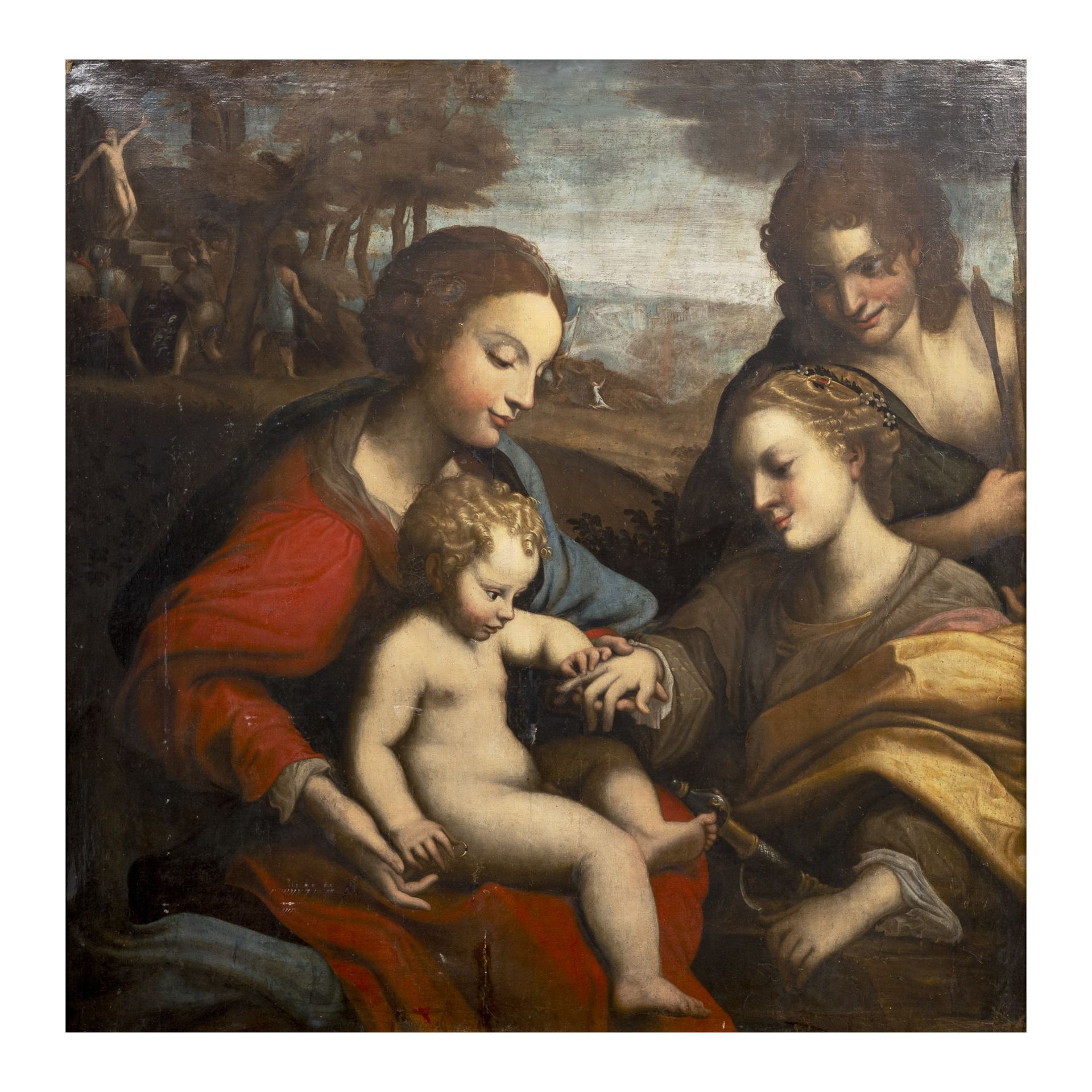 Nach Antonio da Correggio, Mythische Hochzeit der Heiligen Katharina von Alexandrien