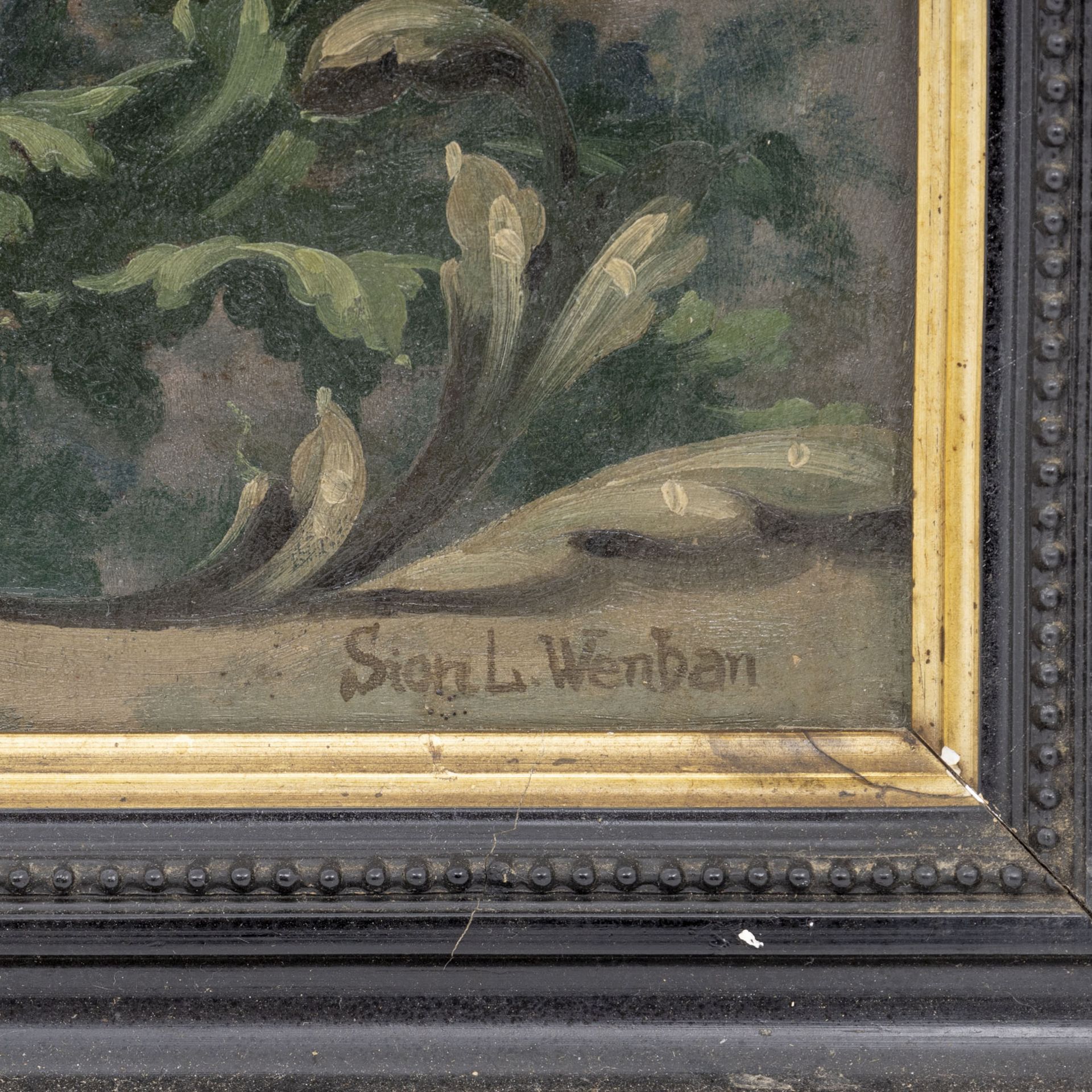 Sion L. Wenban (1848 Cincinnati - 1897 München), Fliegender Putto - Bild 4 aus 5